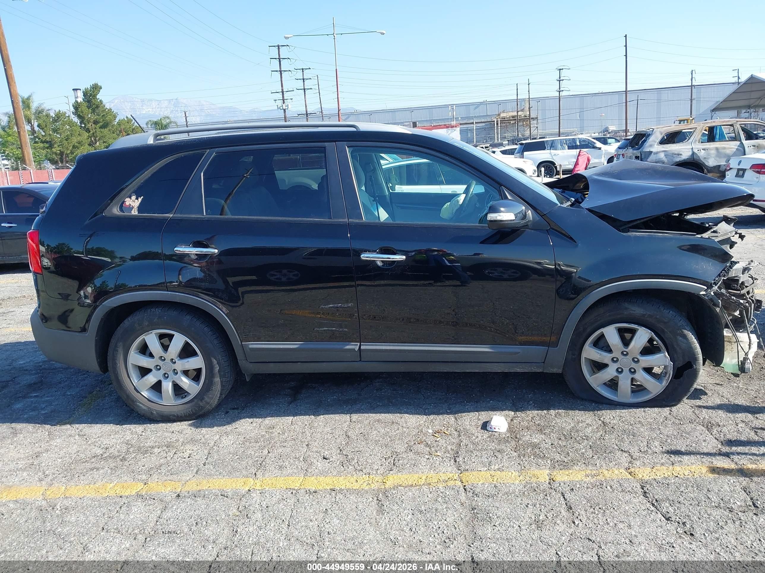 2012 Kia Sorento Lx Black vin: 5XYKT3A69CG295778