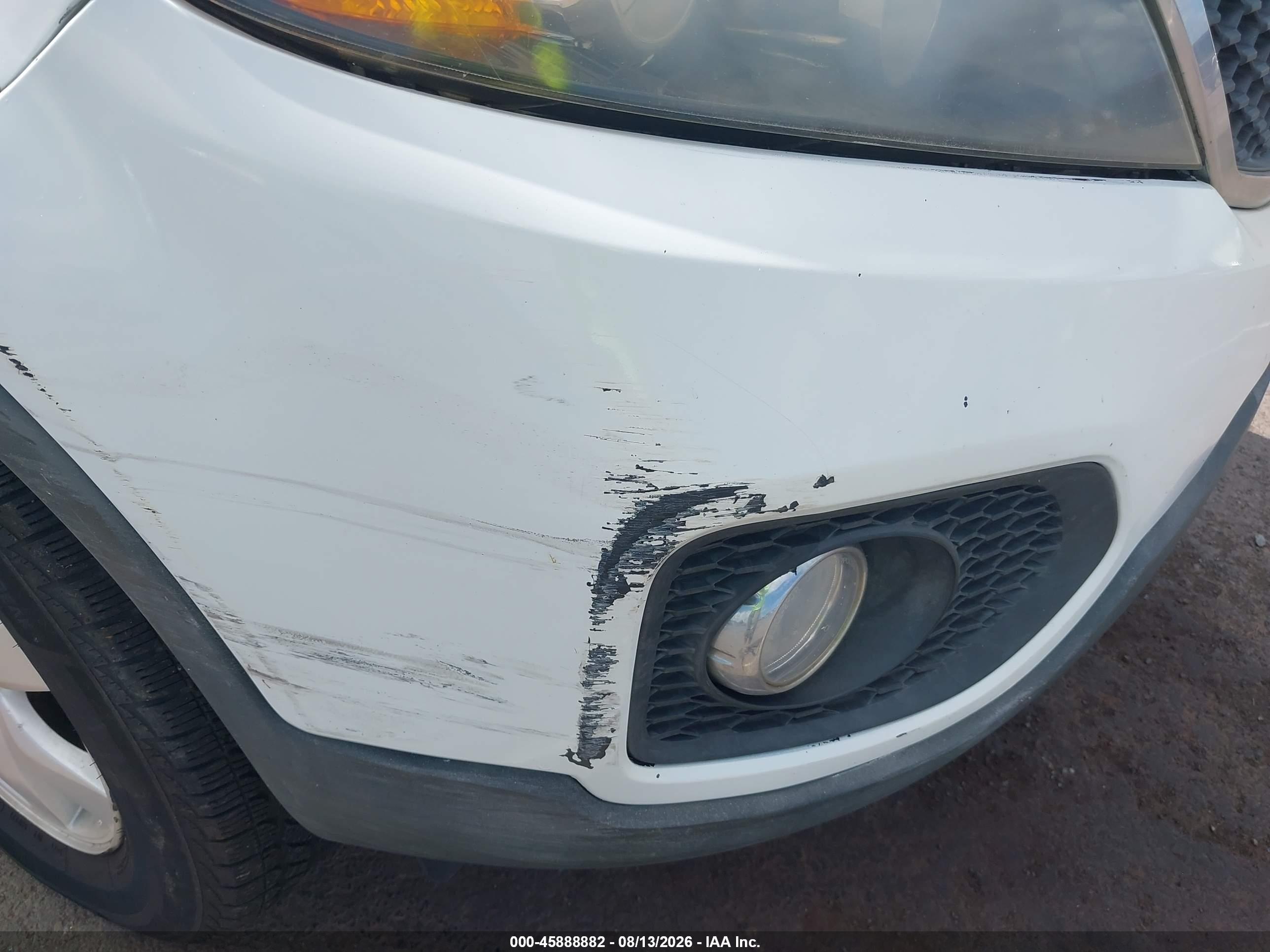 2012 Kia Sorento Lx White vin: 5XYKT3A69CG306701