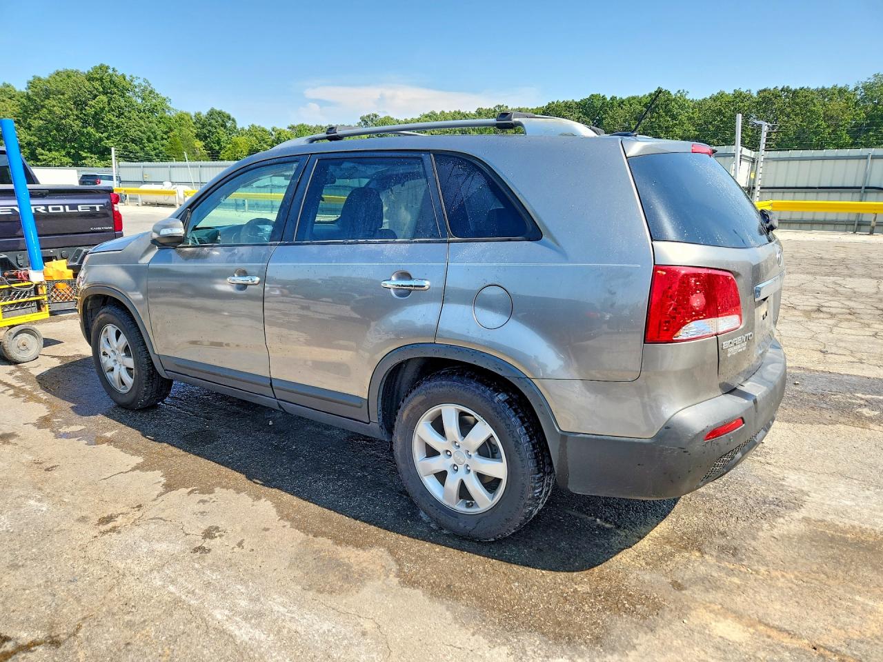 2013 Kia Sorento Lx Silver vin: 5XYKT3A69DG347427