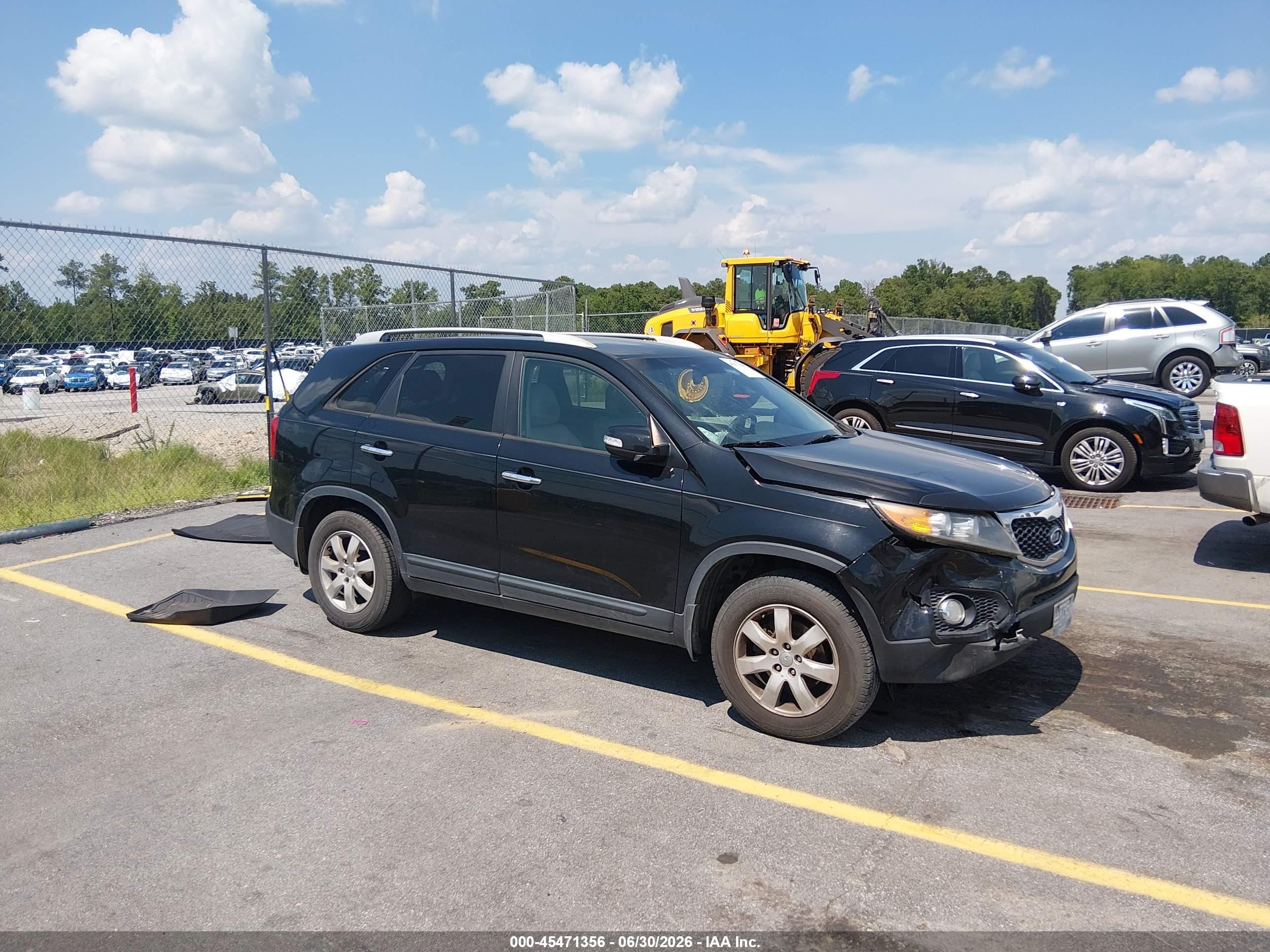 2013 Kia Sorento Lx Black vin: 5XYKT3A69DG357102