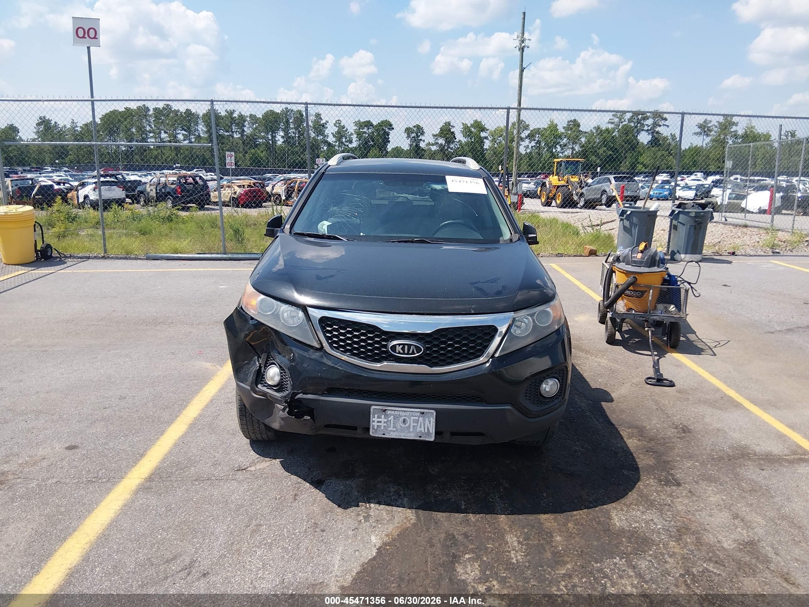 2013 Kia Sorento Lx Black vin: 5XYKT3A69DG357102