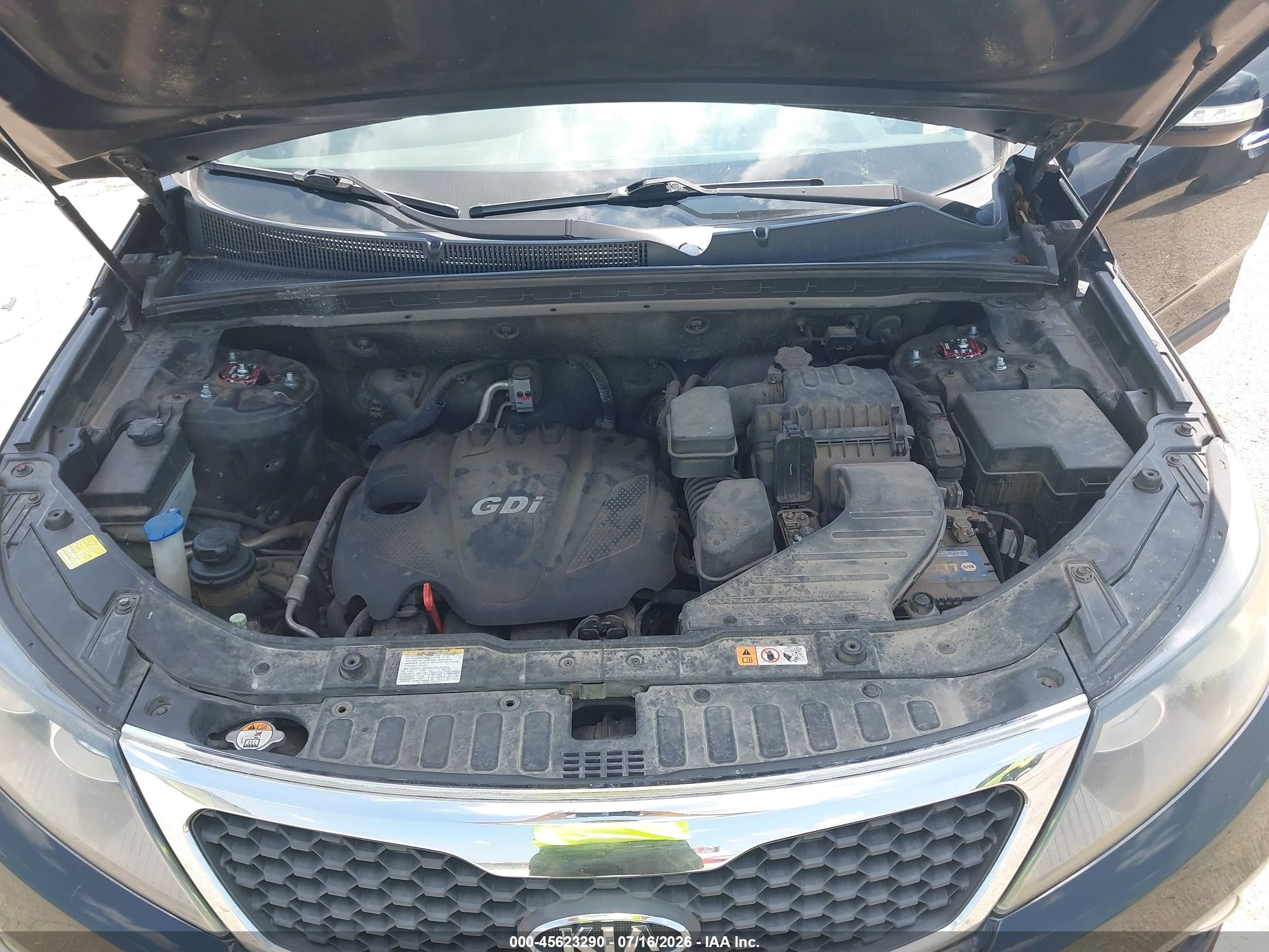 2013 Kia Sorento Lx Black vin: 5XYKT3A69DG373378