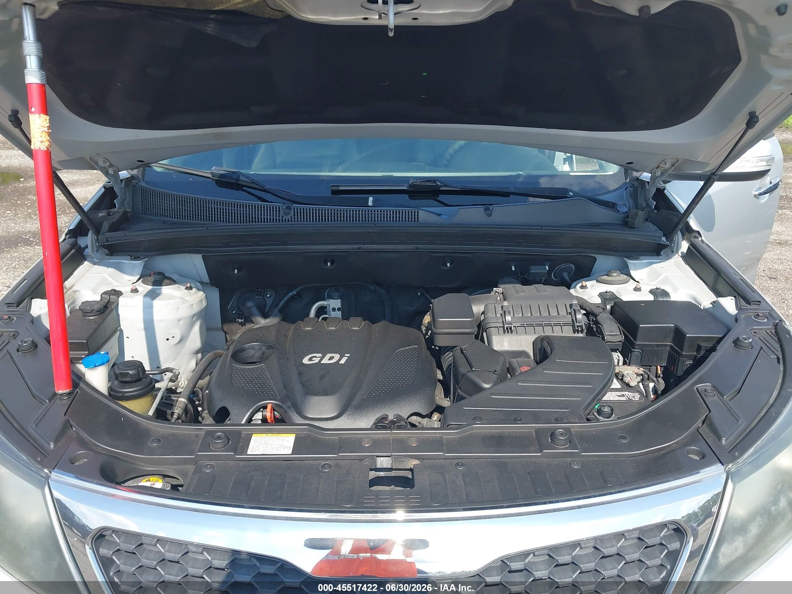 2013 Kia Sorento Lx Серебряный vin: 5XYKT3A69DG407626