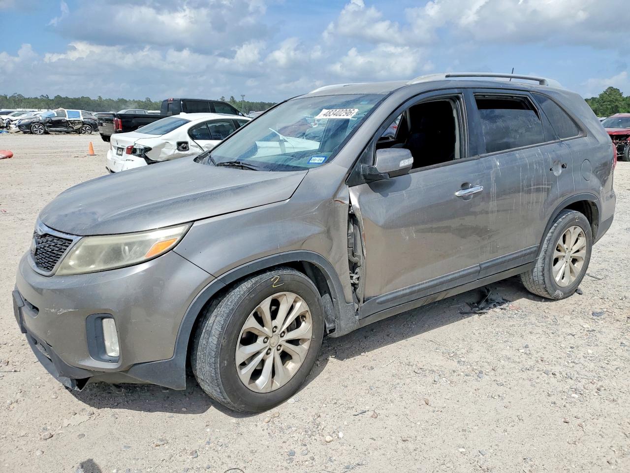 2014 Kia Sorento Lx Brown vin: 5XYKT3A69EG446847