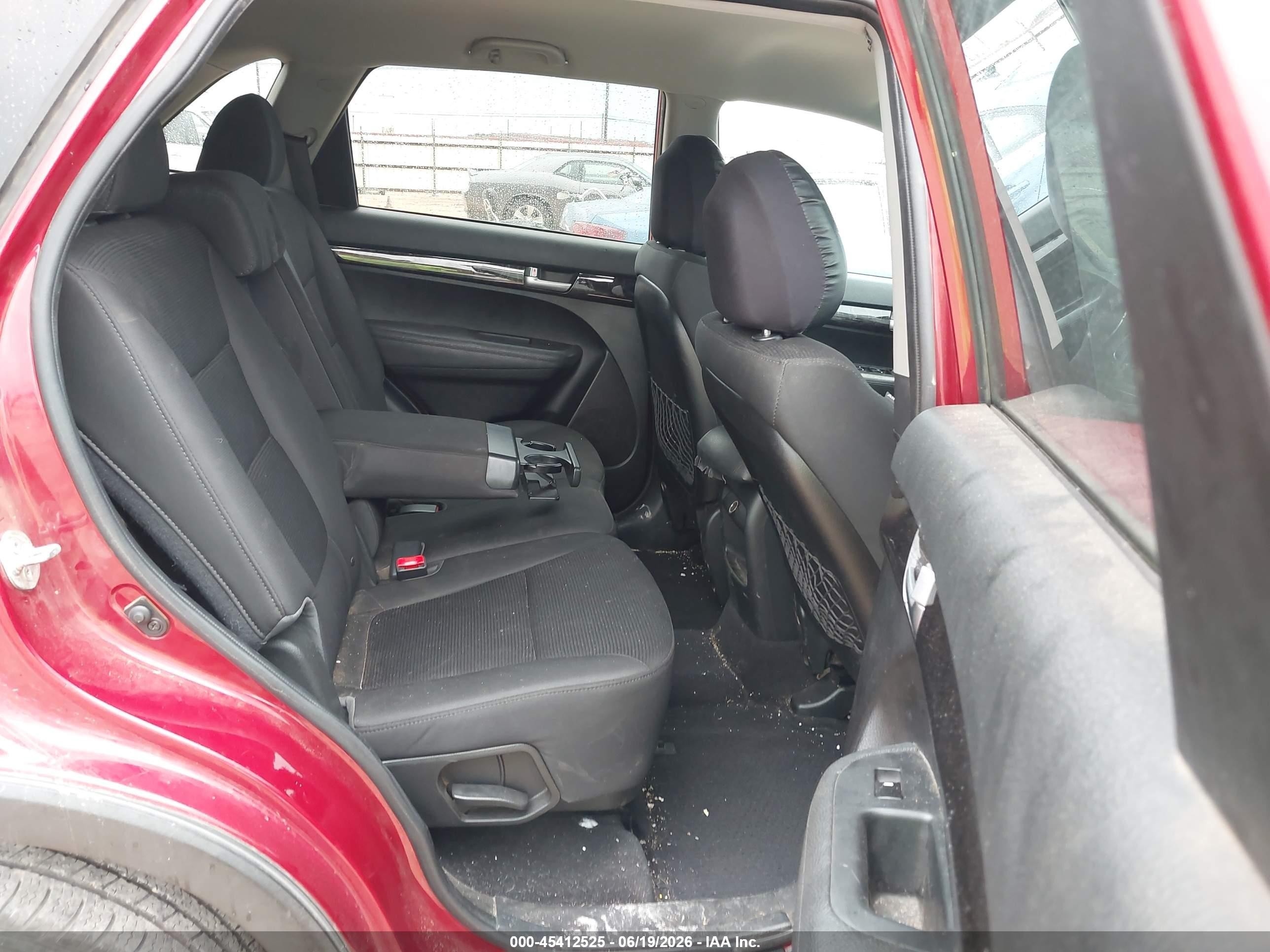 2014 Kia Sorento Lx Бордовый vin: 5XYKT3A69EG456780