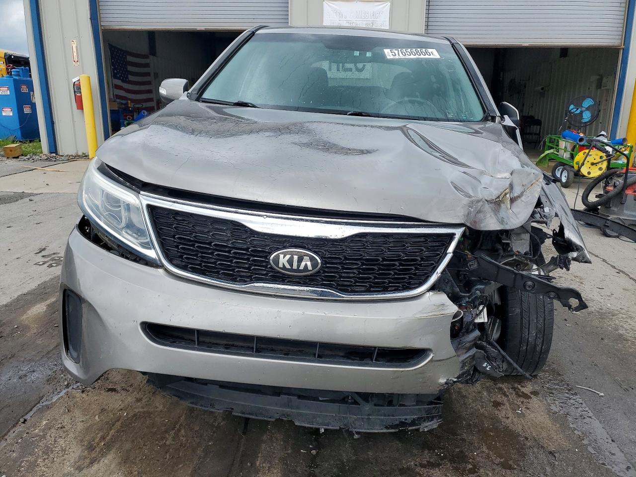 2014 Kia Sorento Lx Gray vin: 5XYKT3A69EG494218