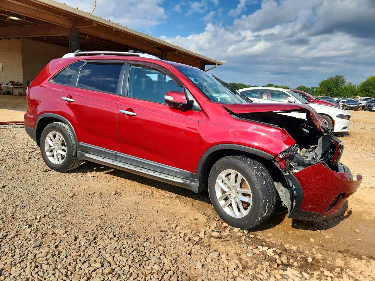 2014 Kia Sorento Lx Red vin: 5XYKT3A69EG509008