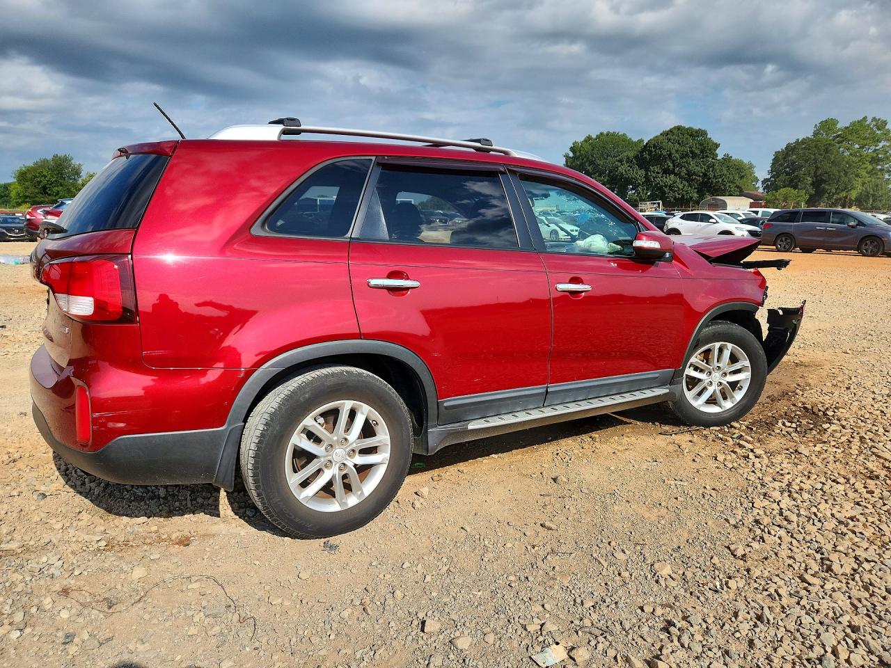 2014 Kia Sorento Lx Red vin: 5XYKT3A69EG509008