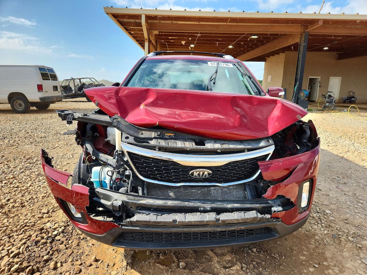 2014 Kia Sorento Lx Red vin: 5XYKT3A69EG509008