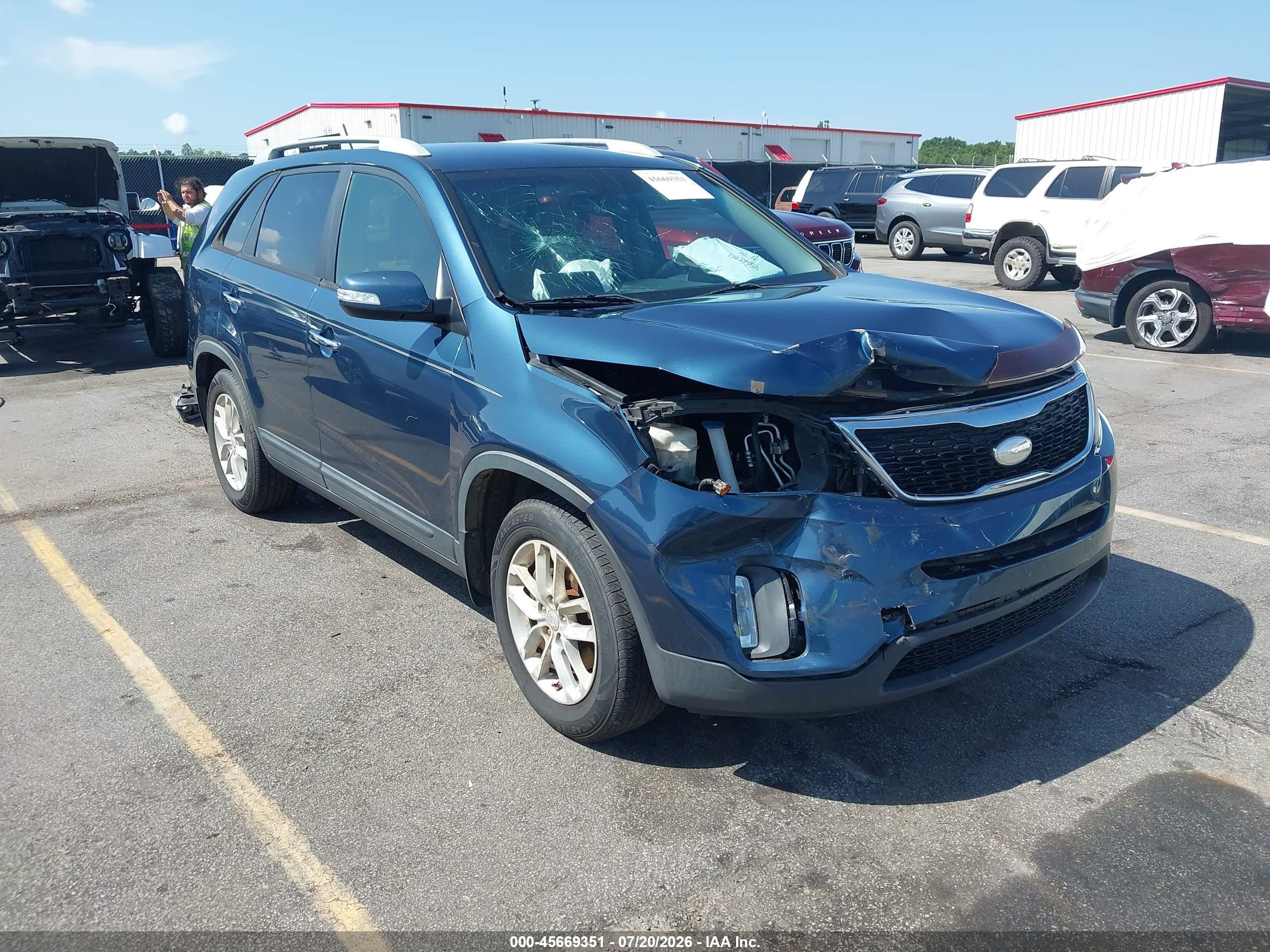 2015 Kia Sorento Lx Blue vin: 5XYKT3A69FG555732