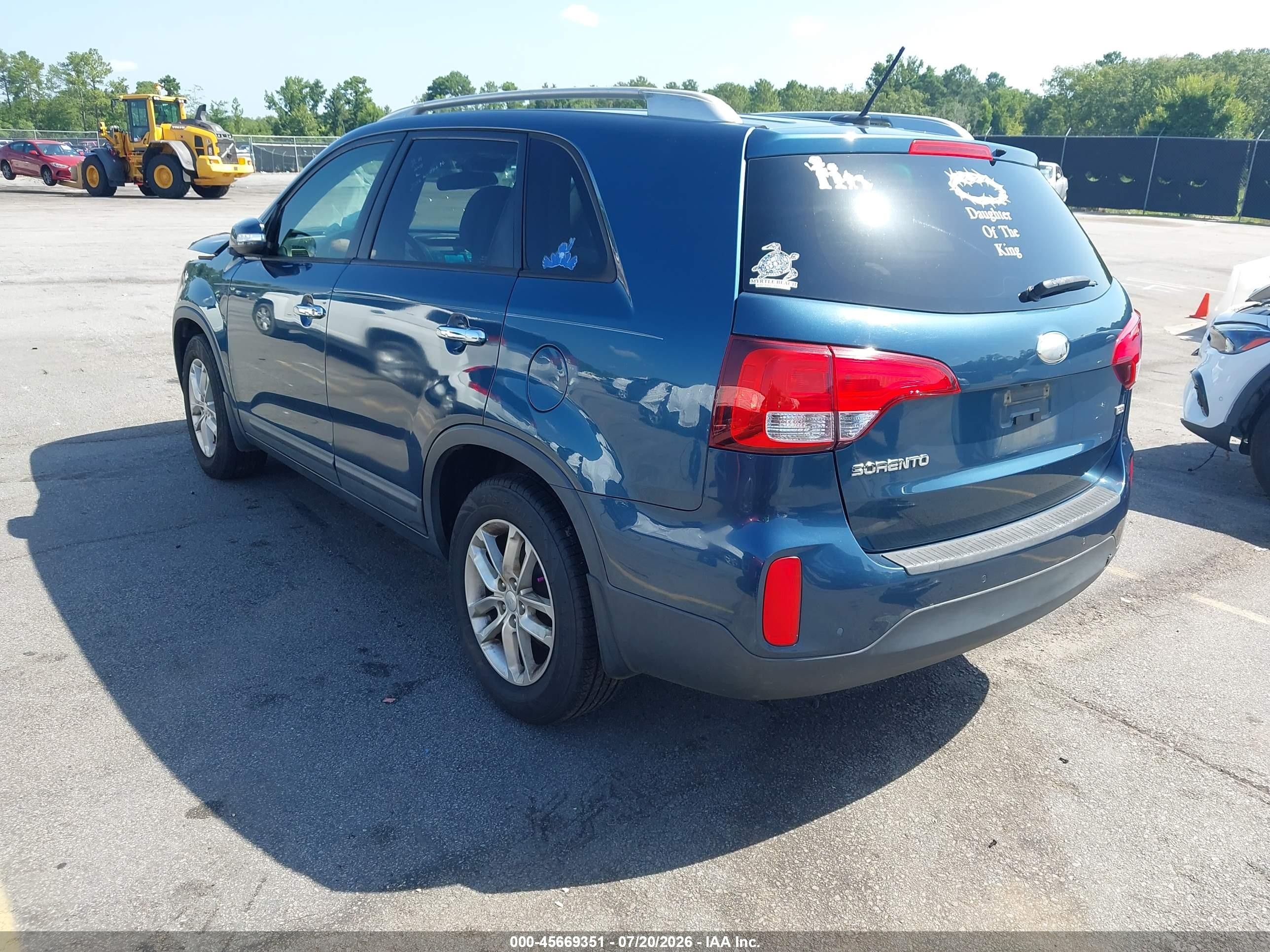 2015 Kia Sorento Lx Синий vin: 5XYKT3A69FG555732