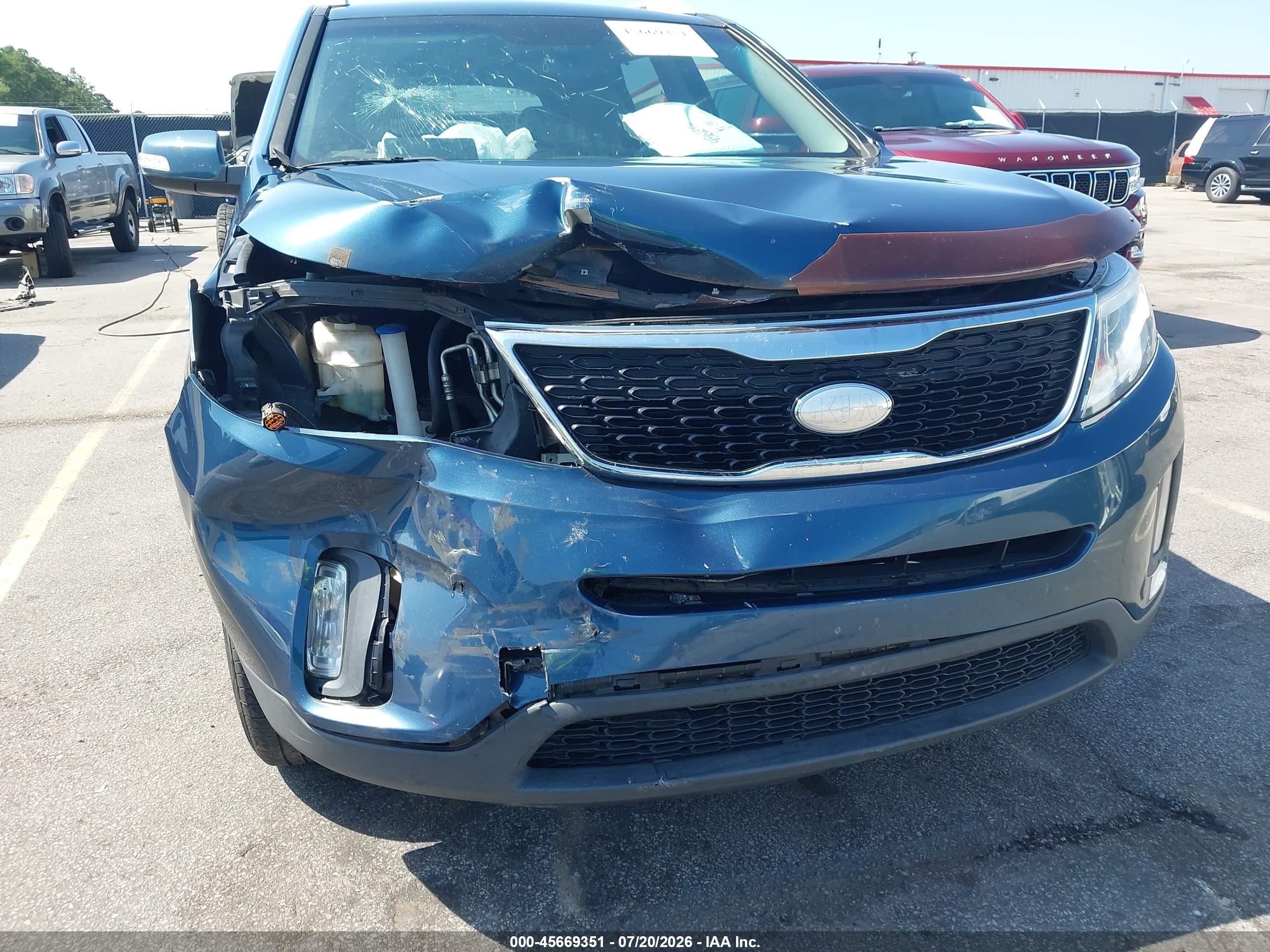2015 Kia Sorento Lx Синий vin: 5XYKT3A69FG555732