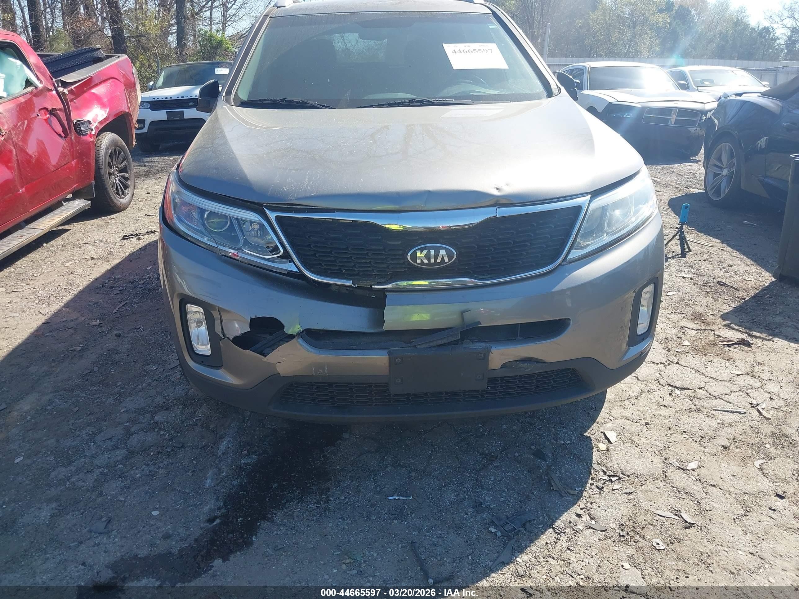 2015 Kia Sorento Lx Gray vin: 5XYKT3A69FG560767
