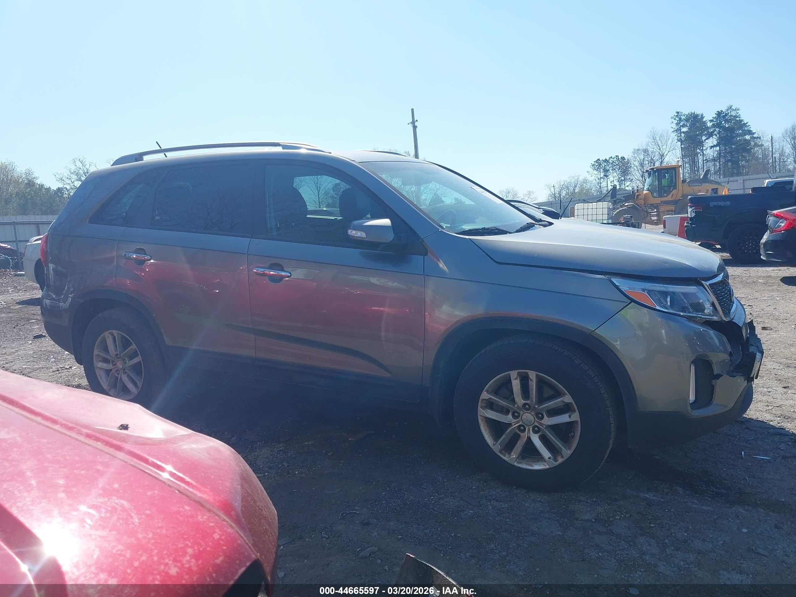 2015 Kia Sorento Lx Gray vin: 5XYKT3A69FG560767