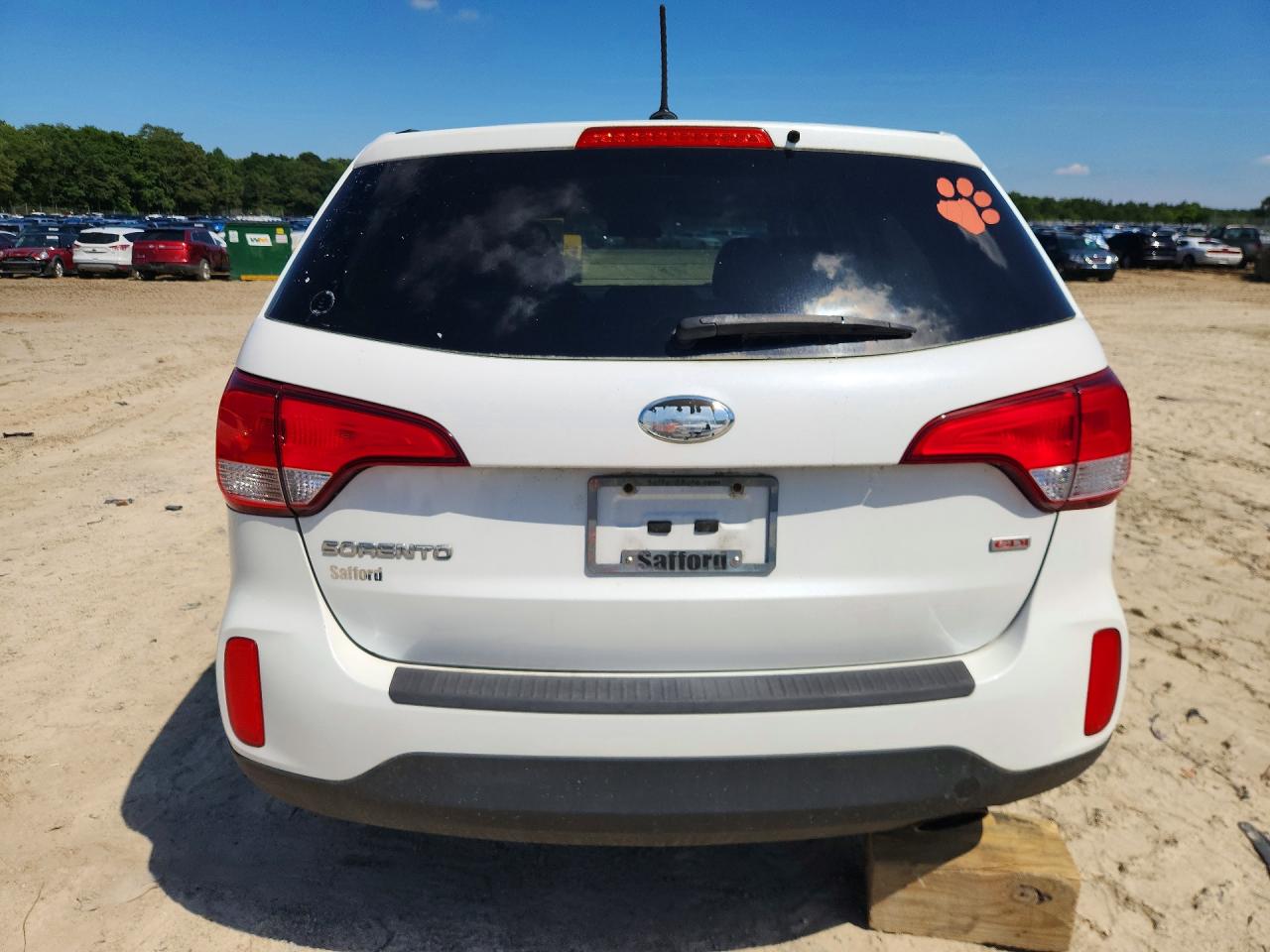 2015 Kia Sorento Lx White vin: 5XYKT3A69FG564978