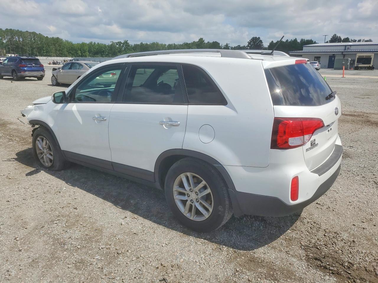 2015 Kia Sorento Lx White vin: 5XYKT3A69FG575723