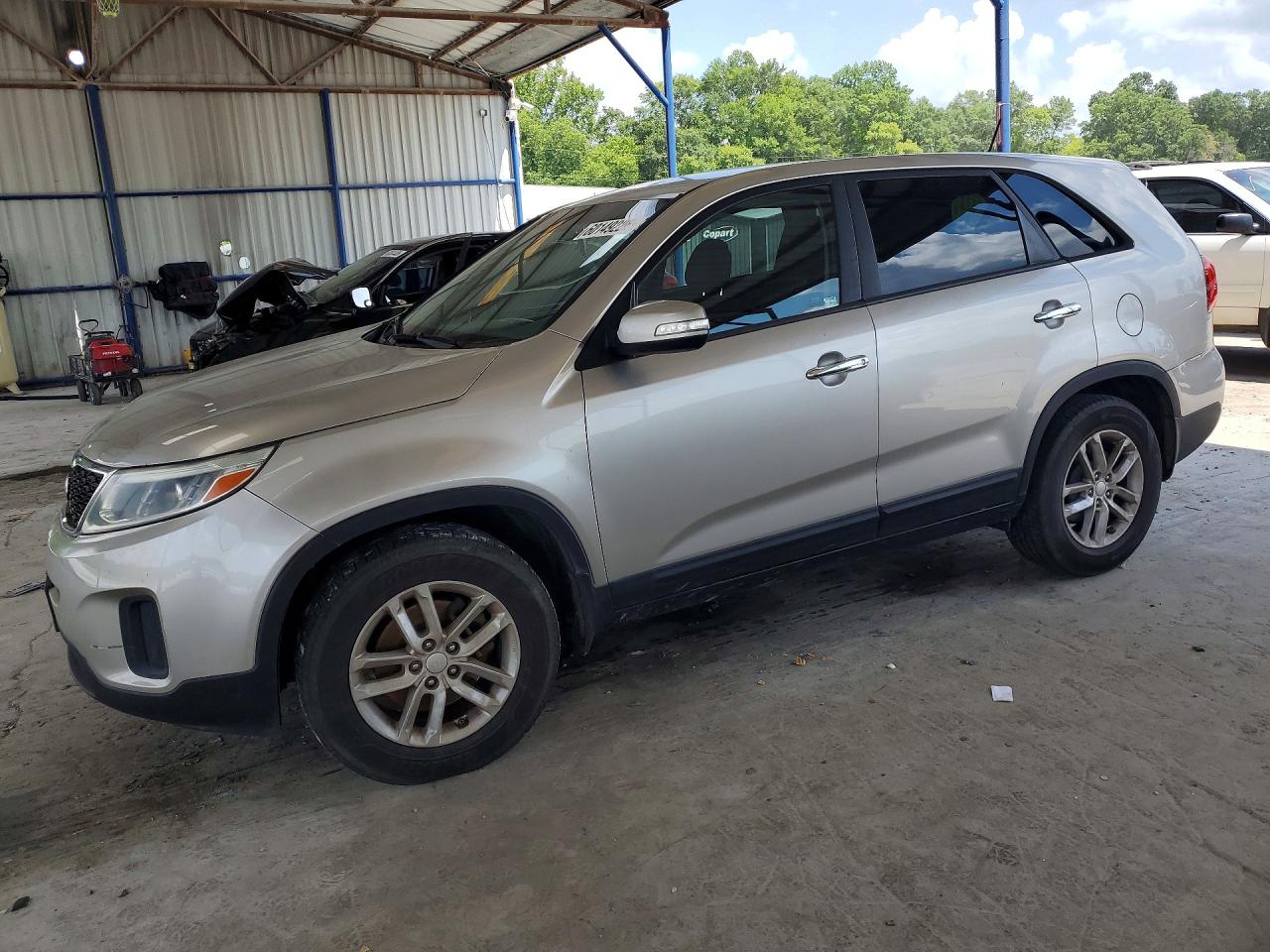 2015 Kia Sorento Lx Silver vin: 5XYKT3A69FG578038