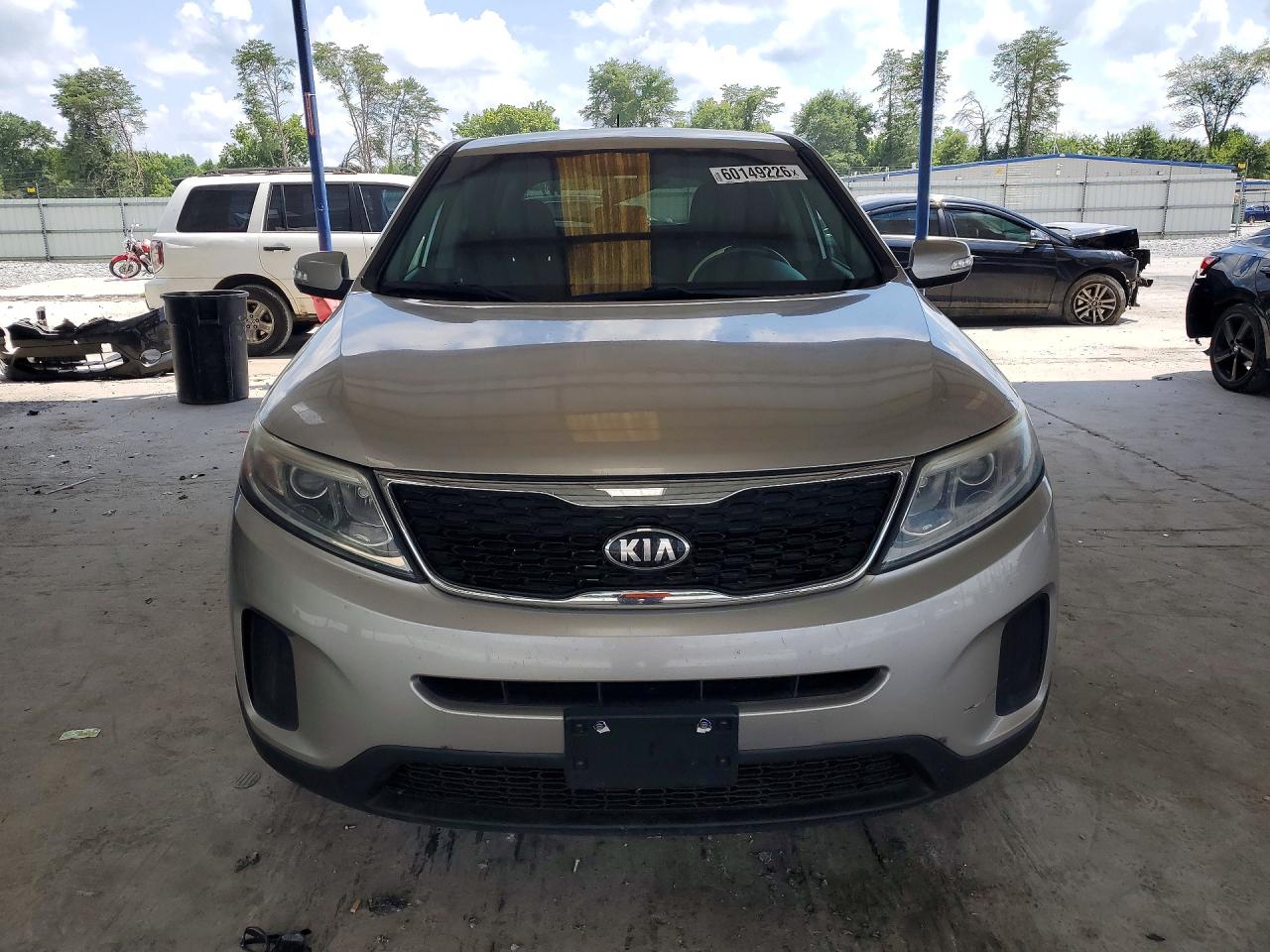 2015 Kia Sorento Lx Silver vin: 5XYKT3A69FG578038