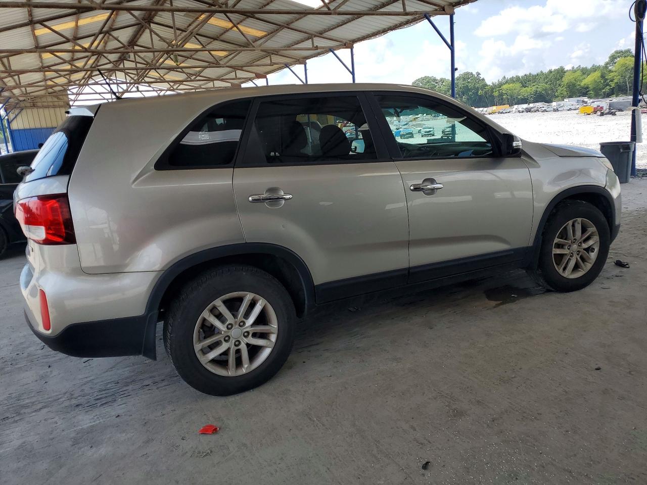 2015 Kia Sorento Lx Silver vin: 5XYKT3A69FG578038