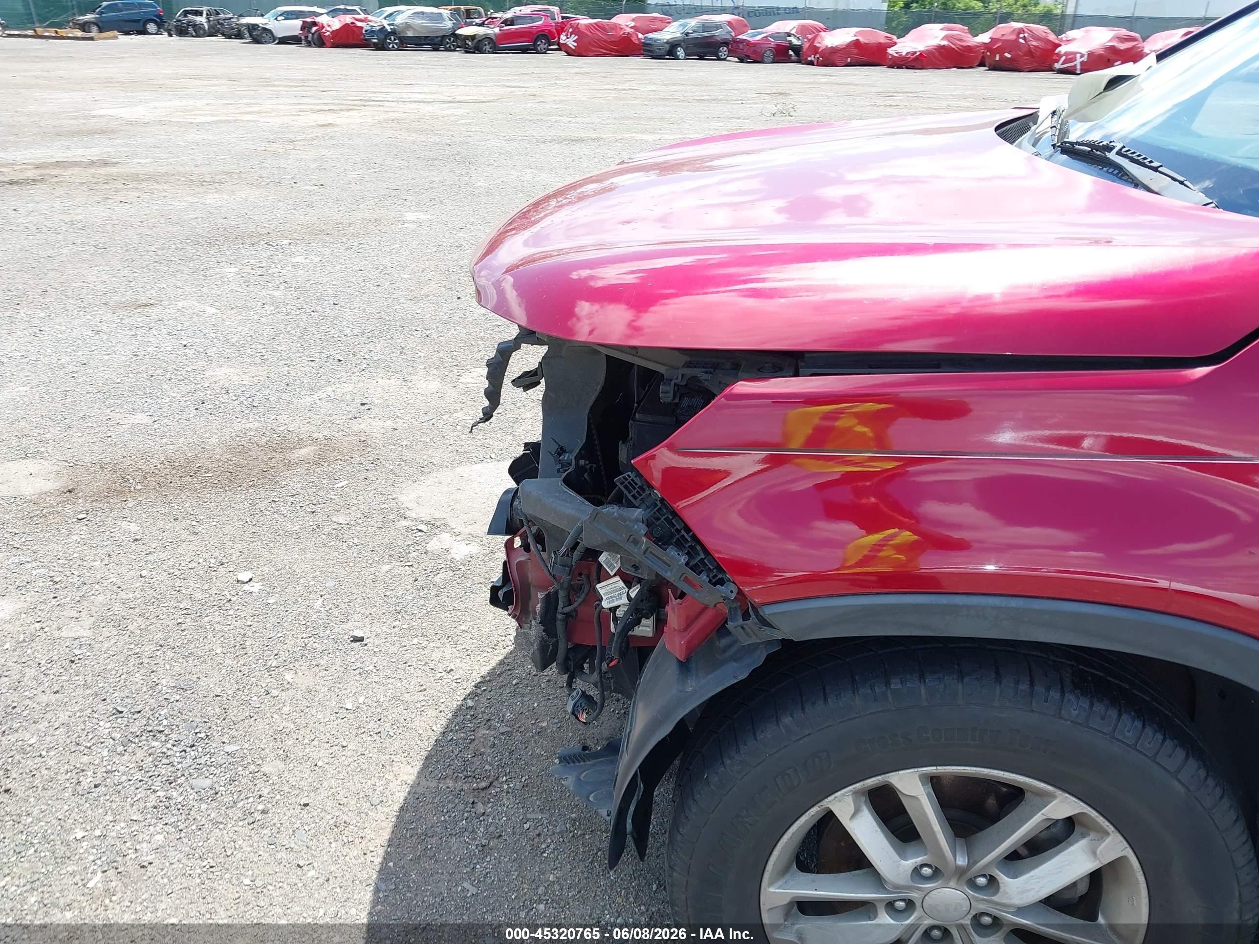 2015 Kia Sorento Lx Red vin: 5XYKT3A69FG589752