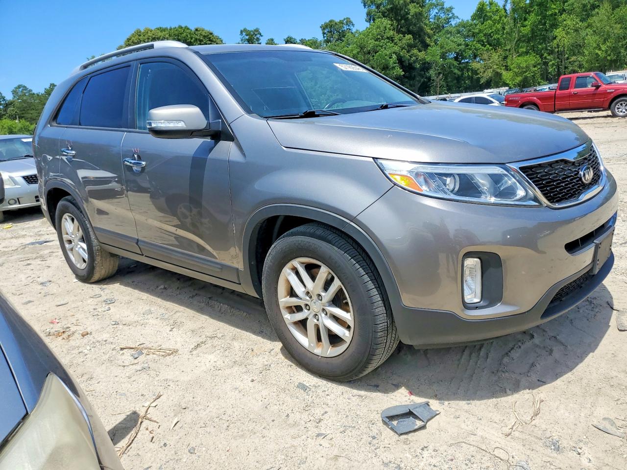 2015 Kia Sorento Lx Gray vin: 5XYKT3A69FG658035