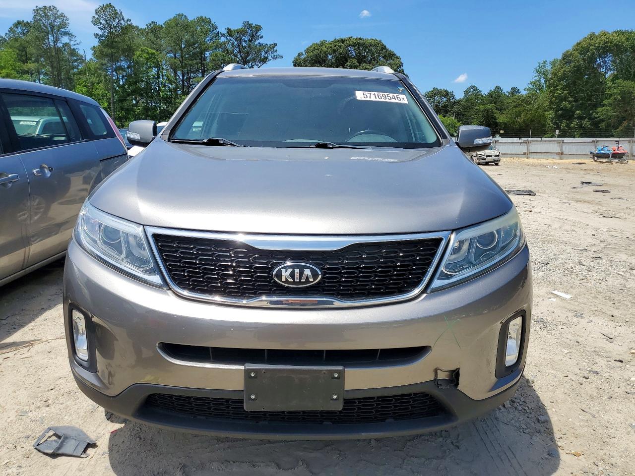 2015 Kia Sorento Lx Gray vin: 5XYKT3A69FG658035