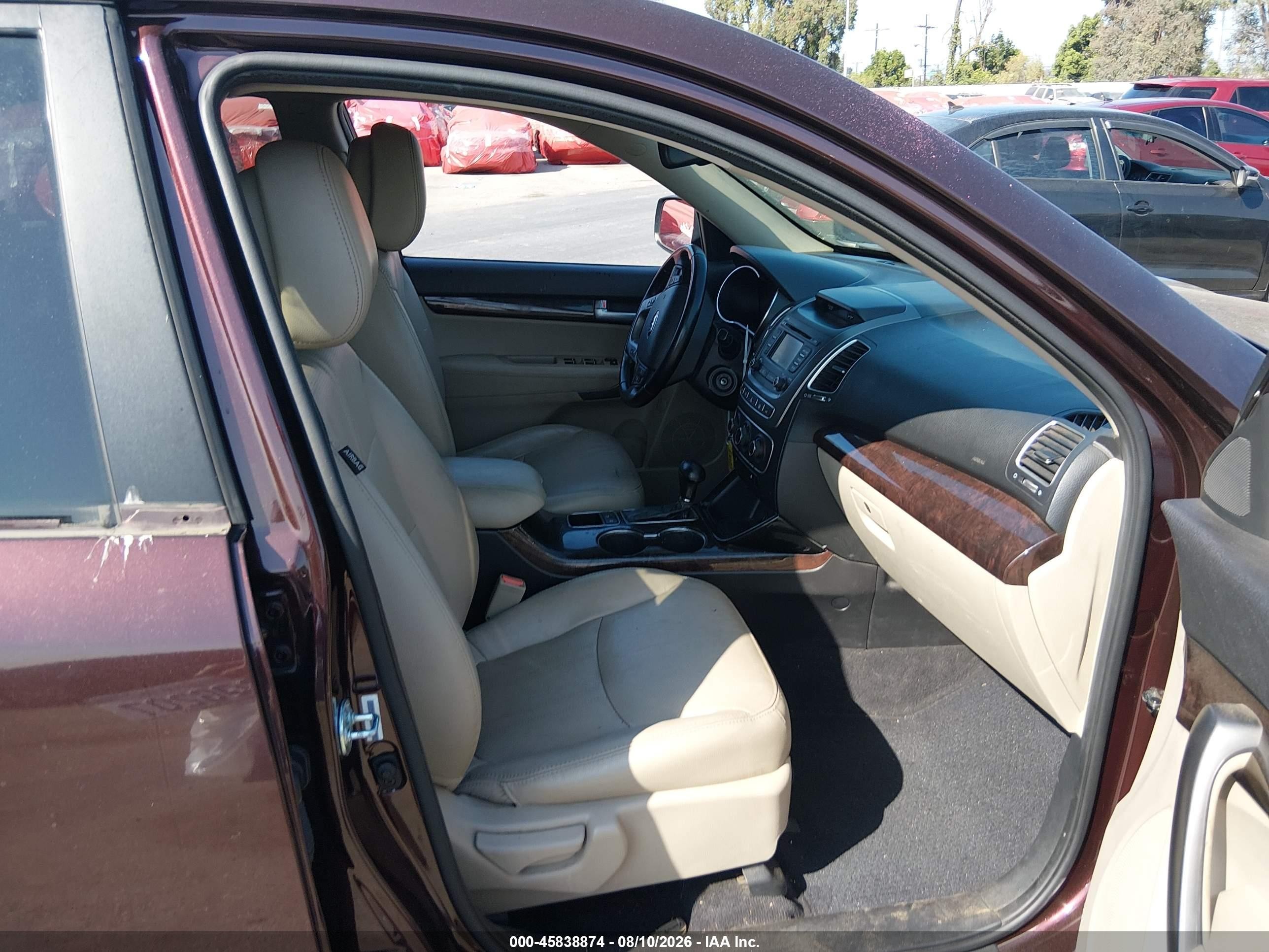 2015 Kia Sorento Lx Maroon vin: 5XYKT3A69FG660724