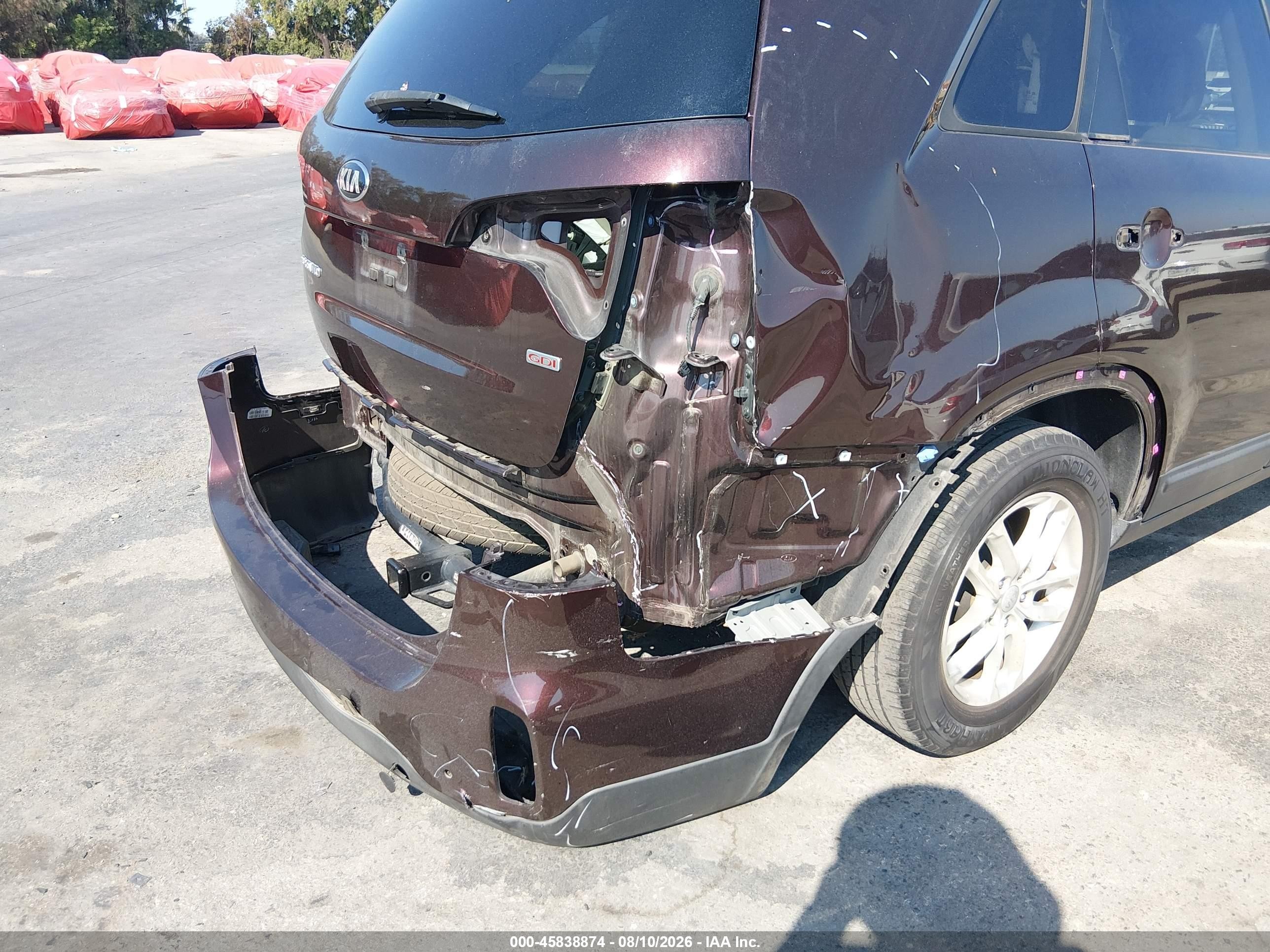 2015 Kia Sorento Lx Maroon vin: 5XYKT3A69FG660724
