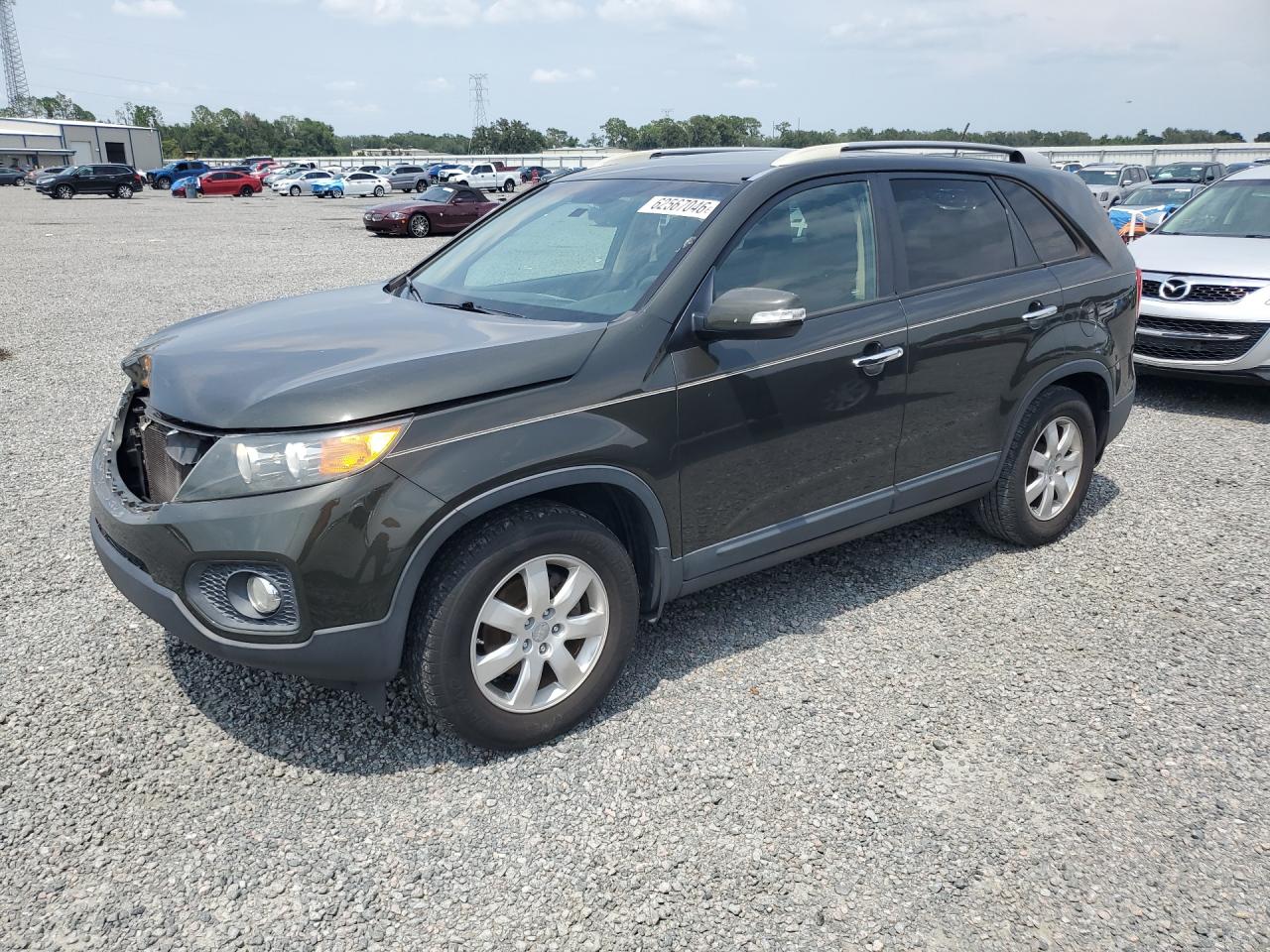 2012 Kia Sorento Lx Charcoal vin: 5XYKT3A6XCG217252