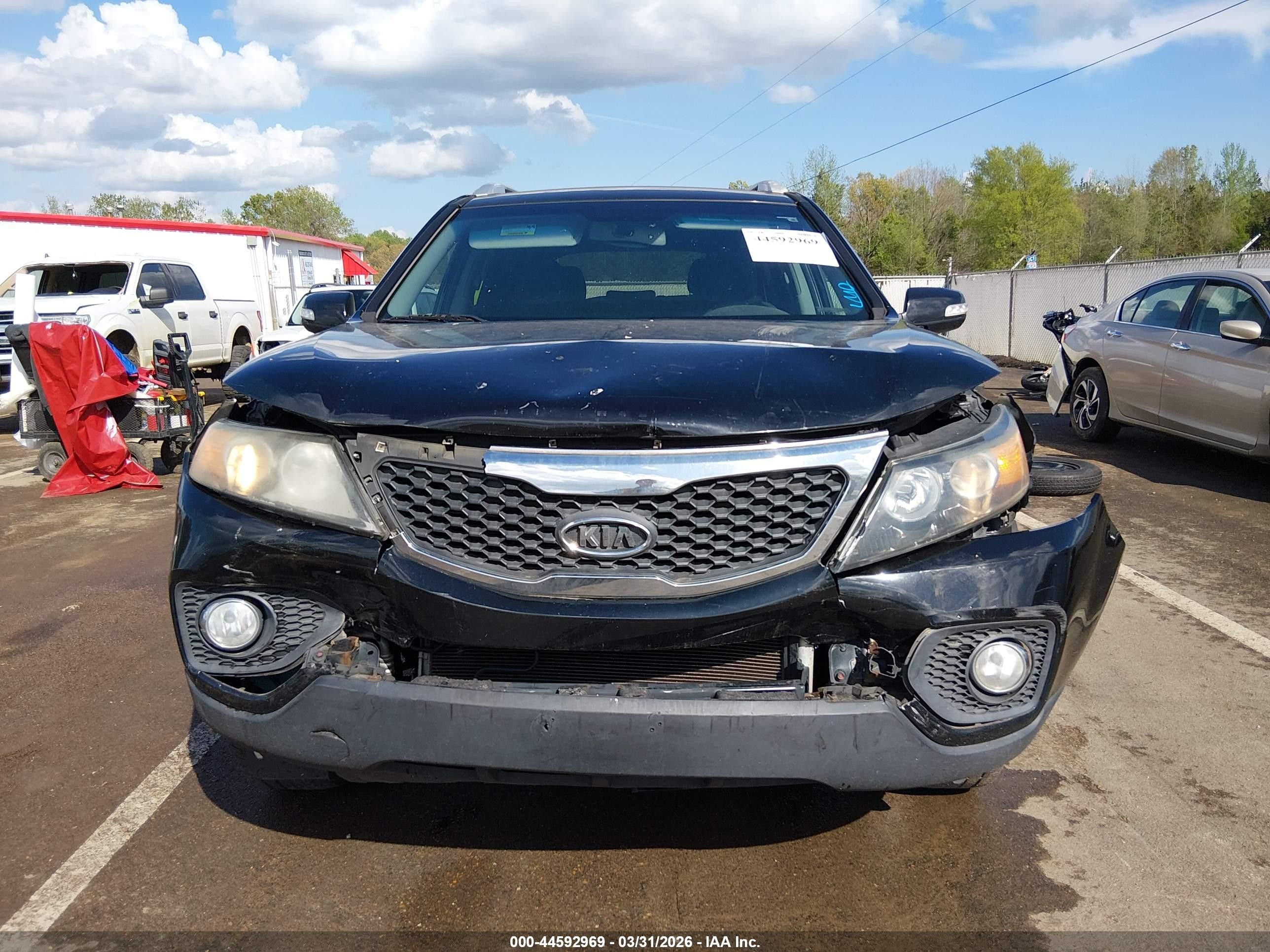 2012 Kia Sorento Lx Black vin: 5XYKT3A6XCG248940
