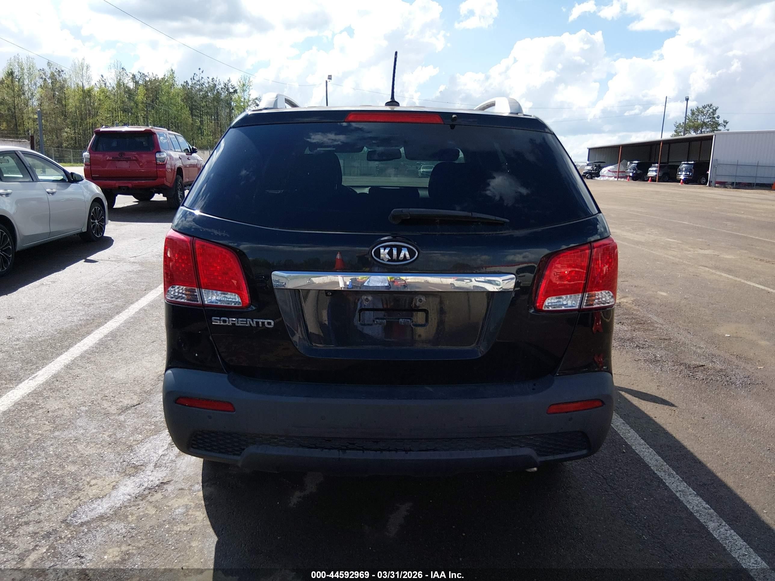 2012 Kia Sorento Lx Black vin: 5XYKT3A6XCG248940