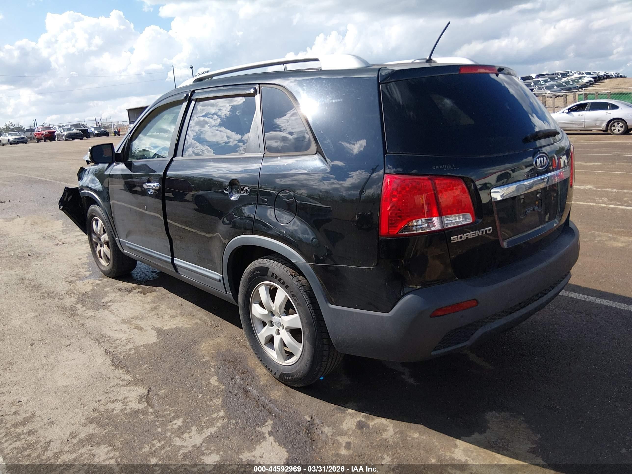 2012 Kia Sorento Lx Black vin: 5XYKT3A6XCG248940