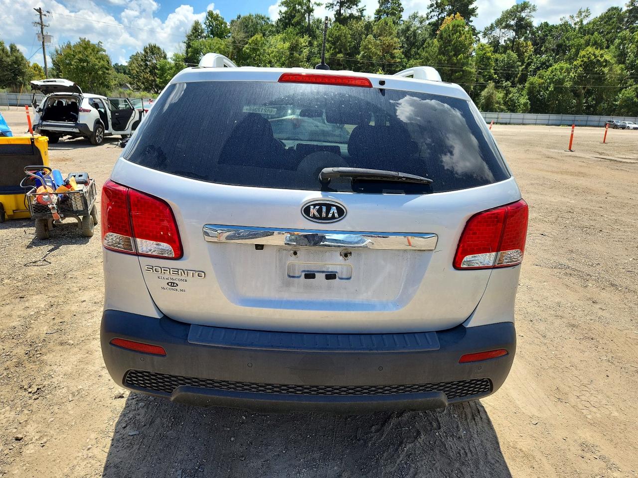 2013 Kia Sorento Lx Silver vin: 5XYKT3A6XDG381828