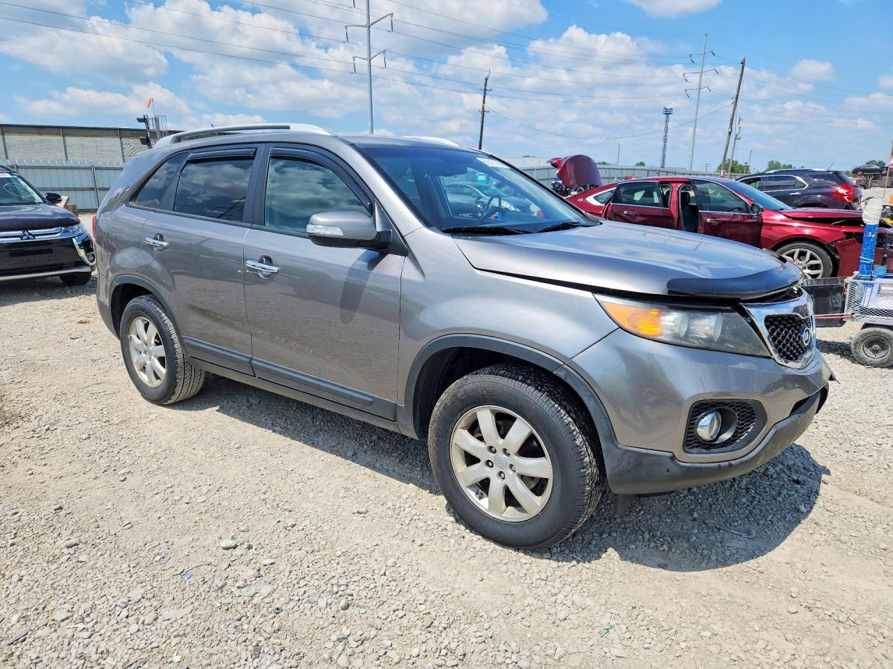 2013 Kia Sorento Lx Серый vin: 5XYKT3A6XDG396667