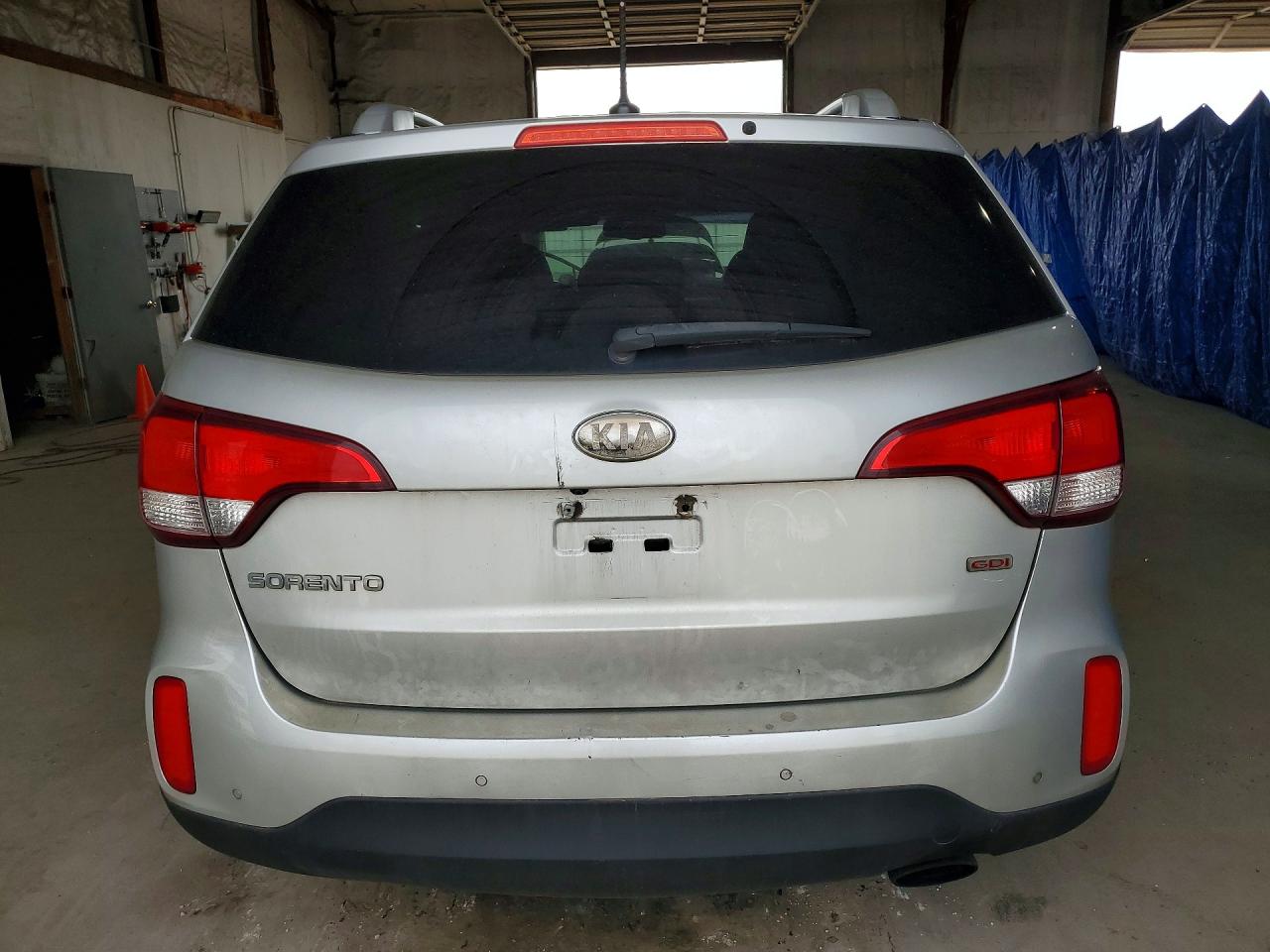2014 Kia Sorento Lx Silver vin: 5XYKT3A6XEG428048