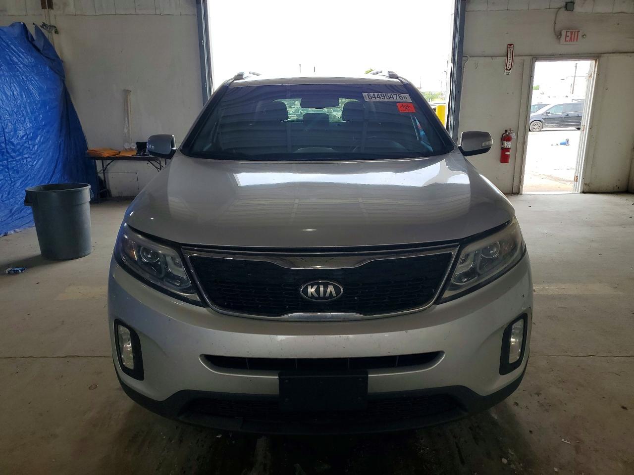 2014 Kia Sorento Lx Silver vin: 5XYKT3A6XEG428048