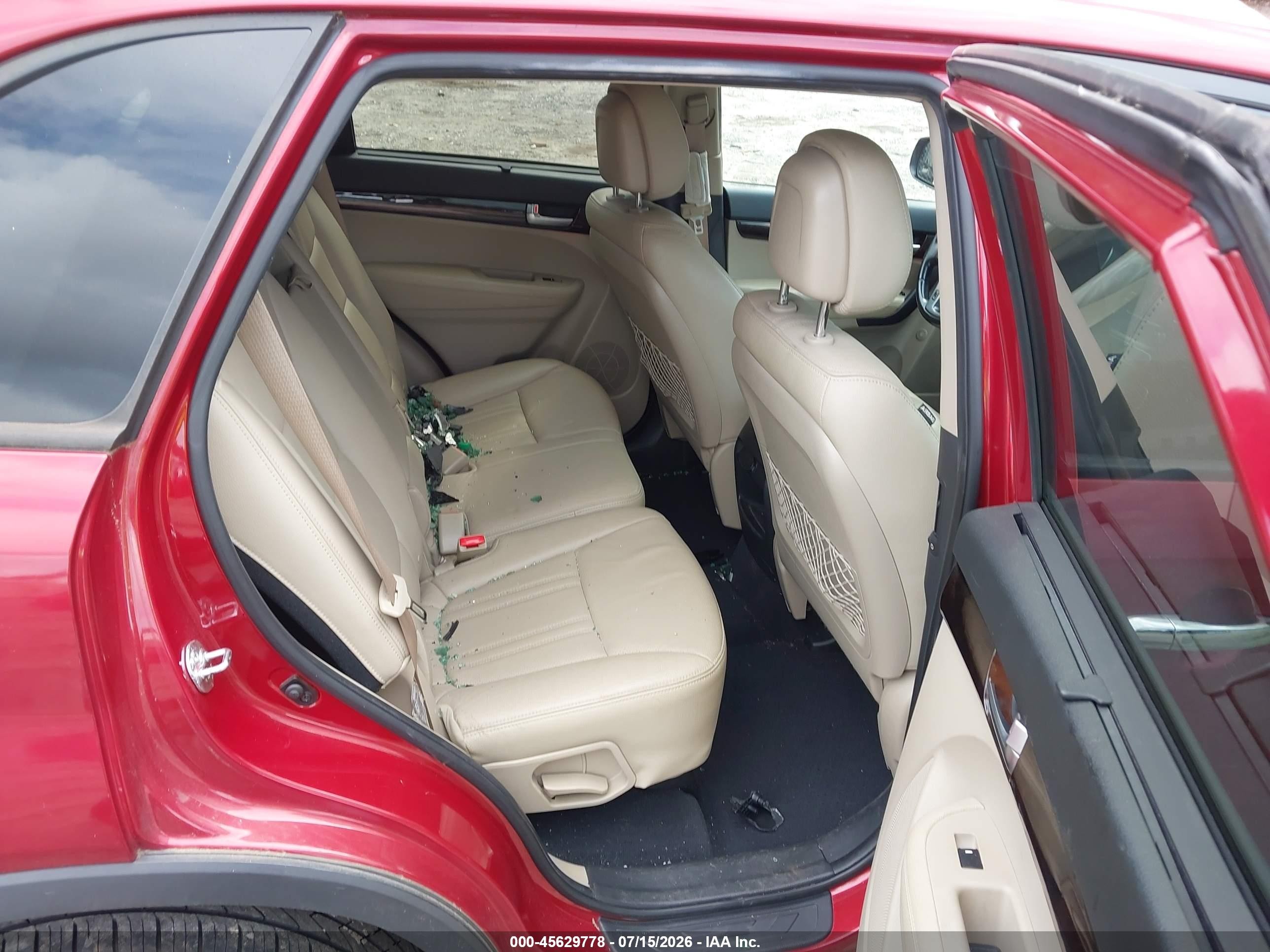 2014 Kia Sorento Lx Red vin: 5XYKT3A6XEG437803