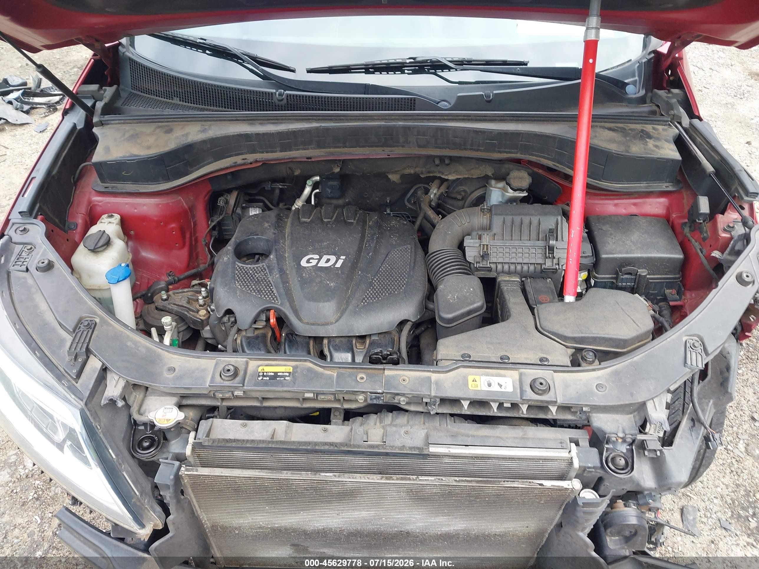 2014 Kia Sorento Lx Red vin: 5XYKT3A6XEG437803