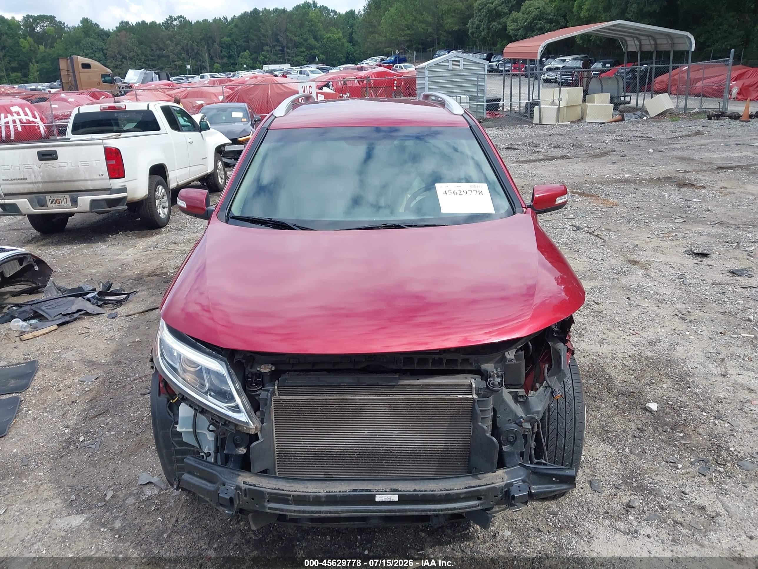 2014 Kia Sorento Lx Red vin: 5XYKT3A6XEG437803