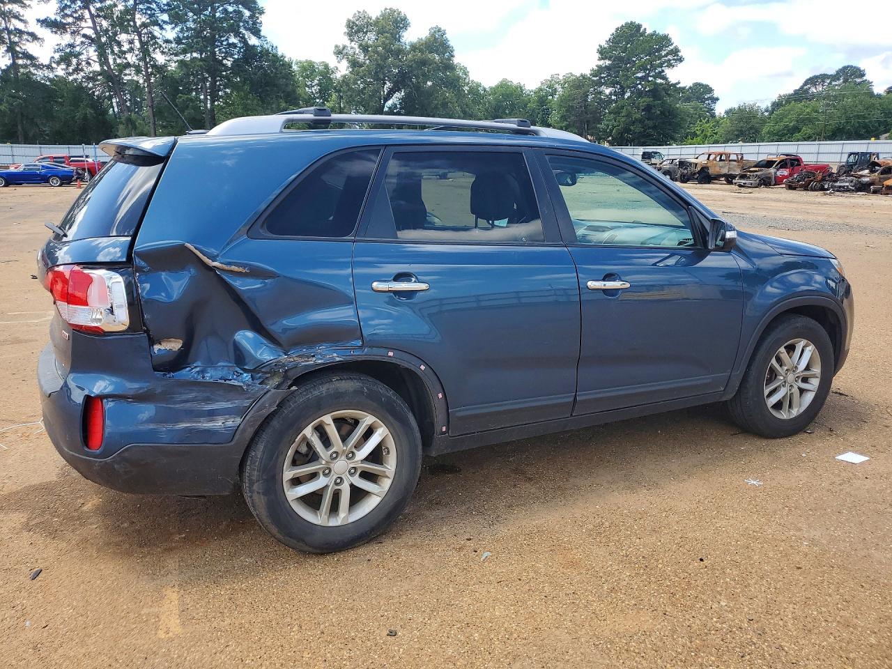 2014 Kia Sorento Lx Blue vin: 5XYKT3A6XEG444458