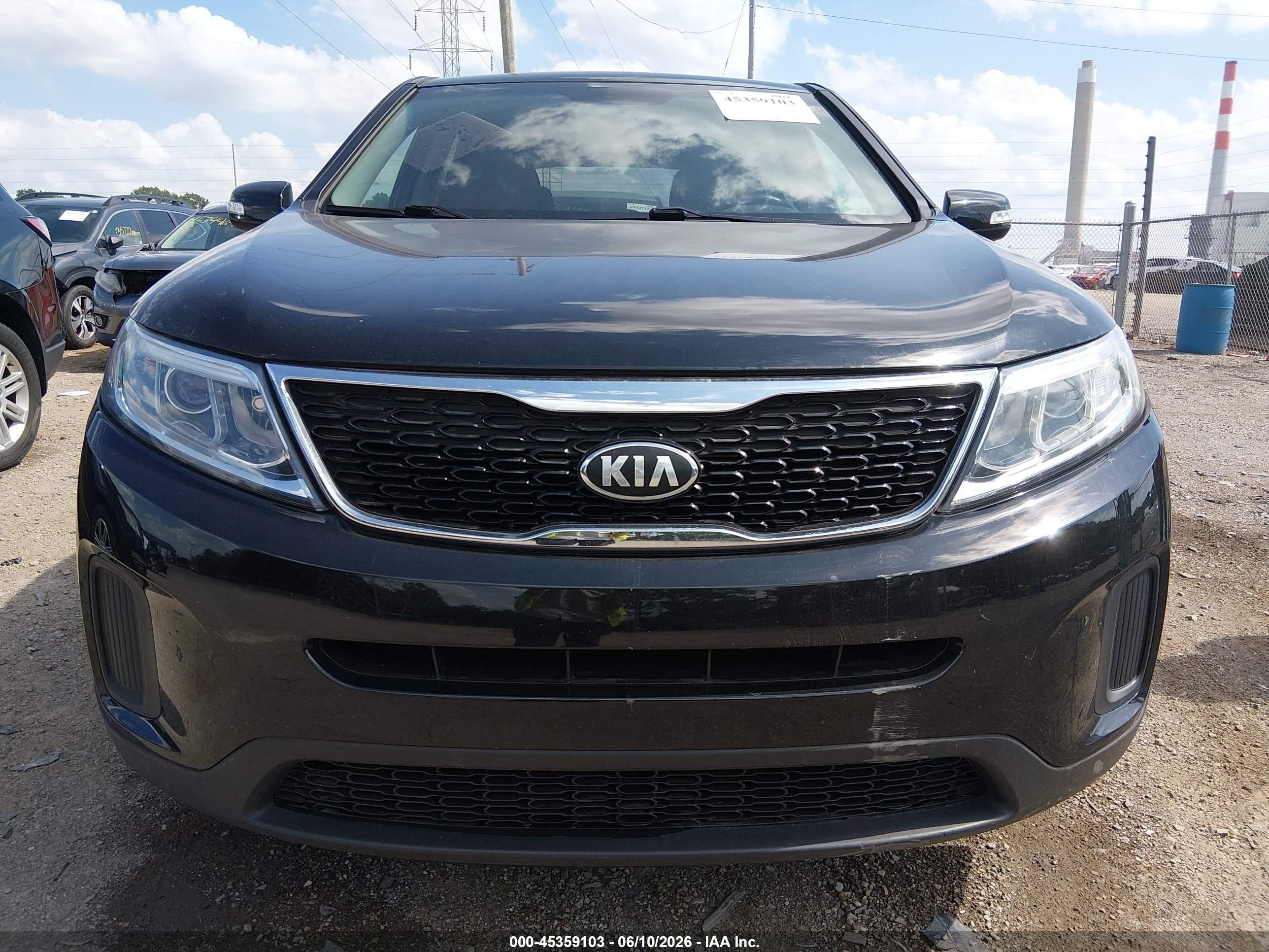2014 Kia Sorento Lx Black vin: 5XYKT3A6XEG469182