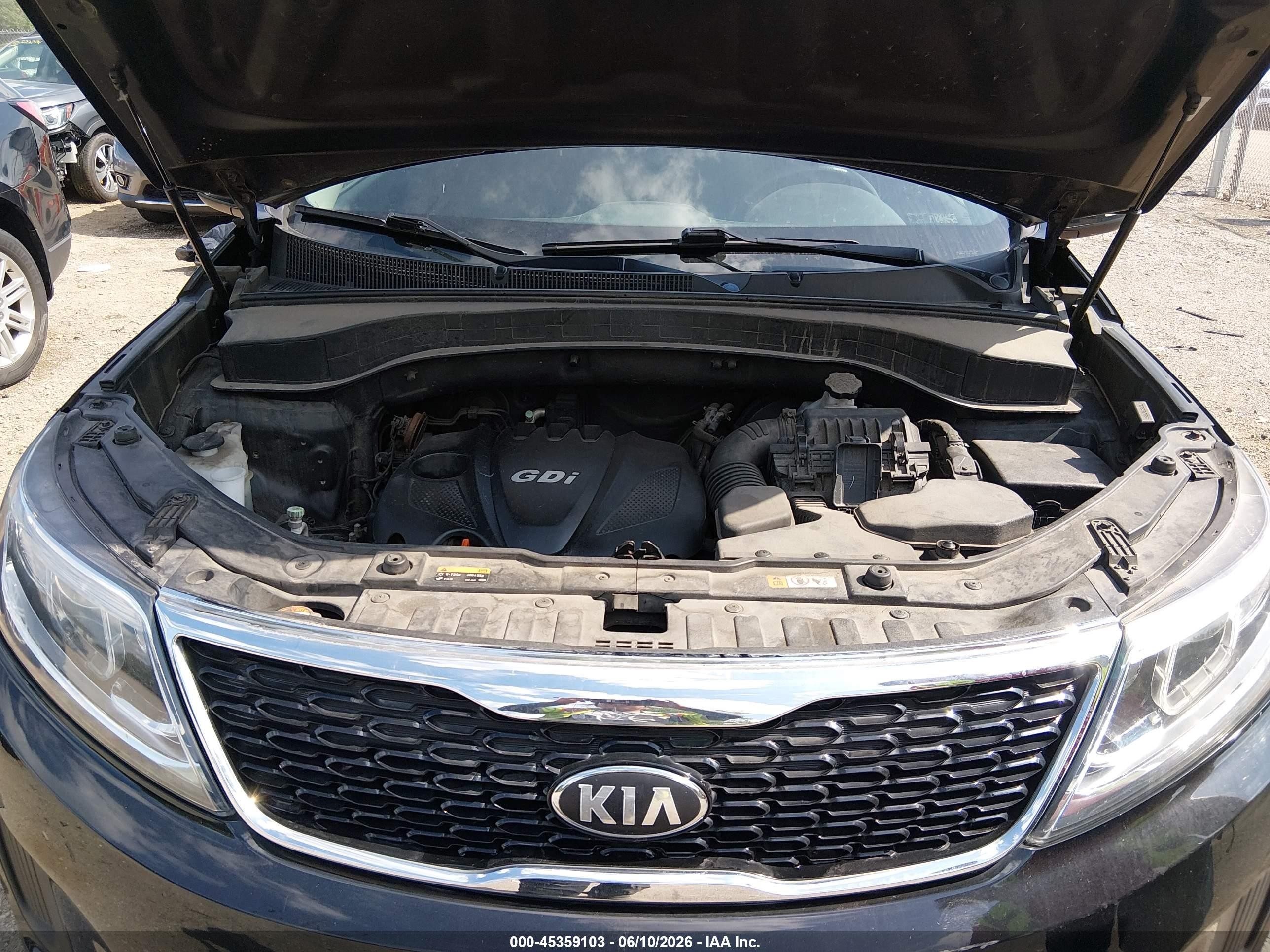 2014 Kia Sorento Lx Black vin: 5XYKT3A6XEG469182