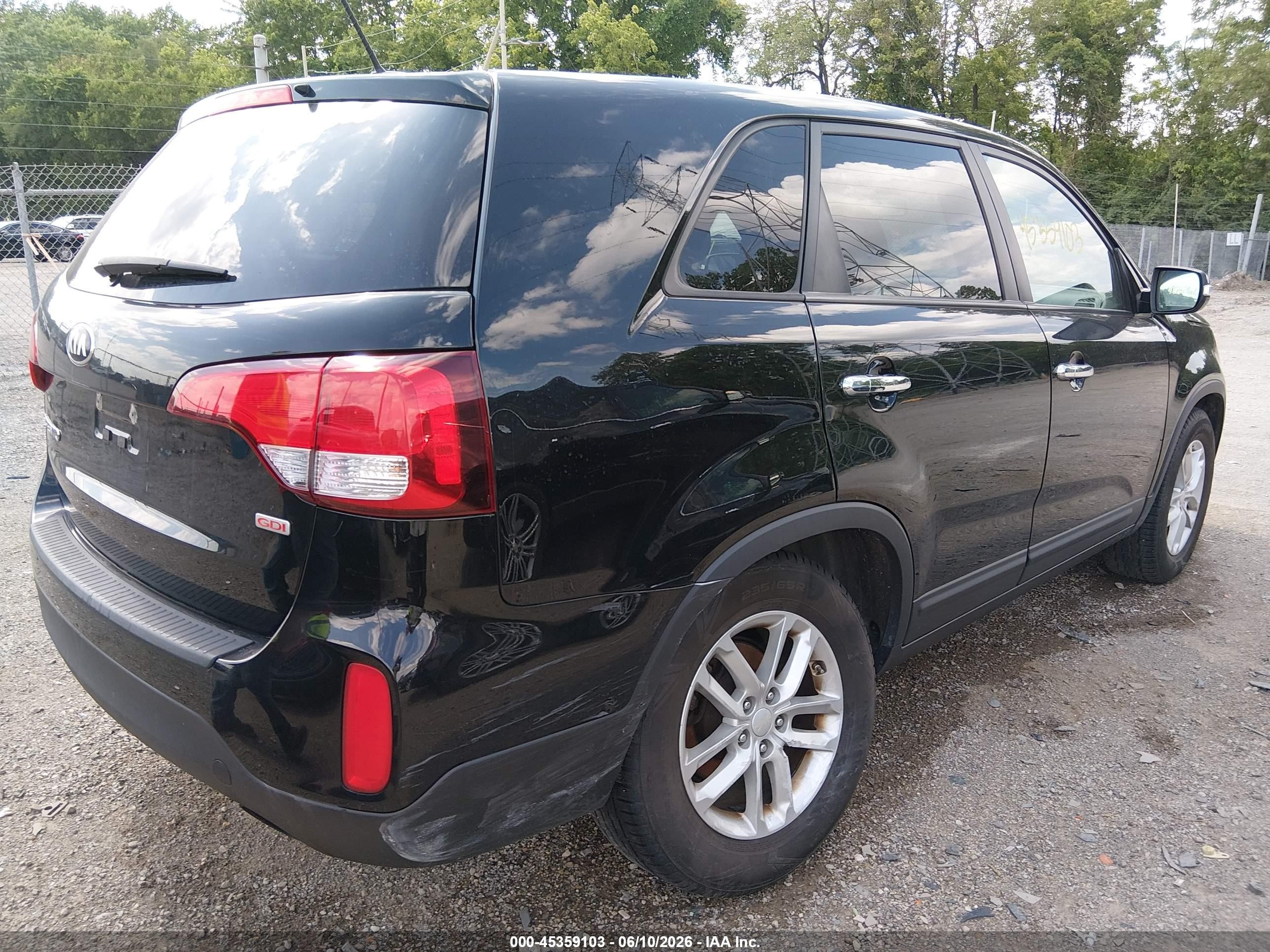 2014 Kia Sorento Lx Black vin: 5XYKT3A6XEG469182