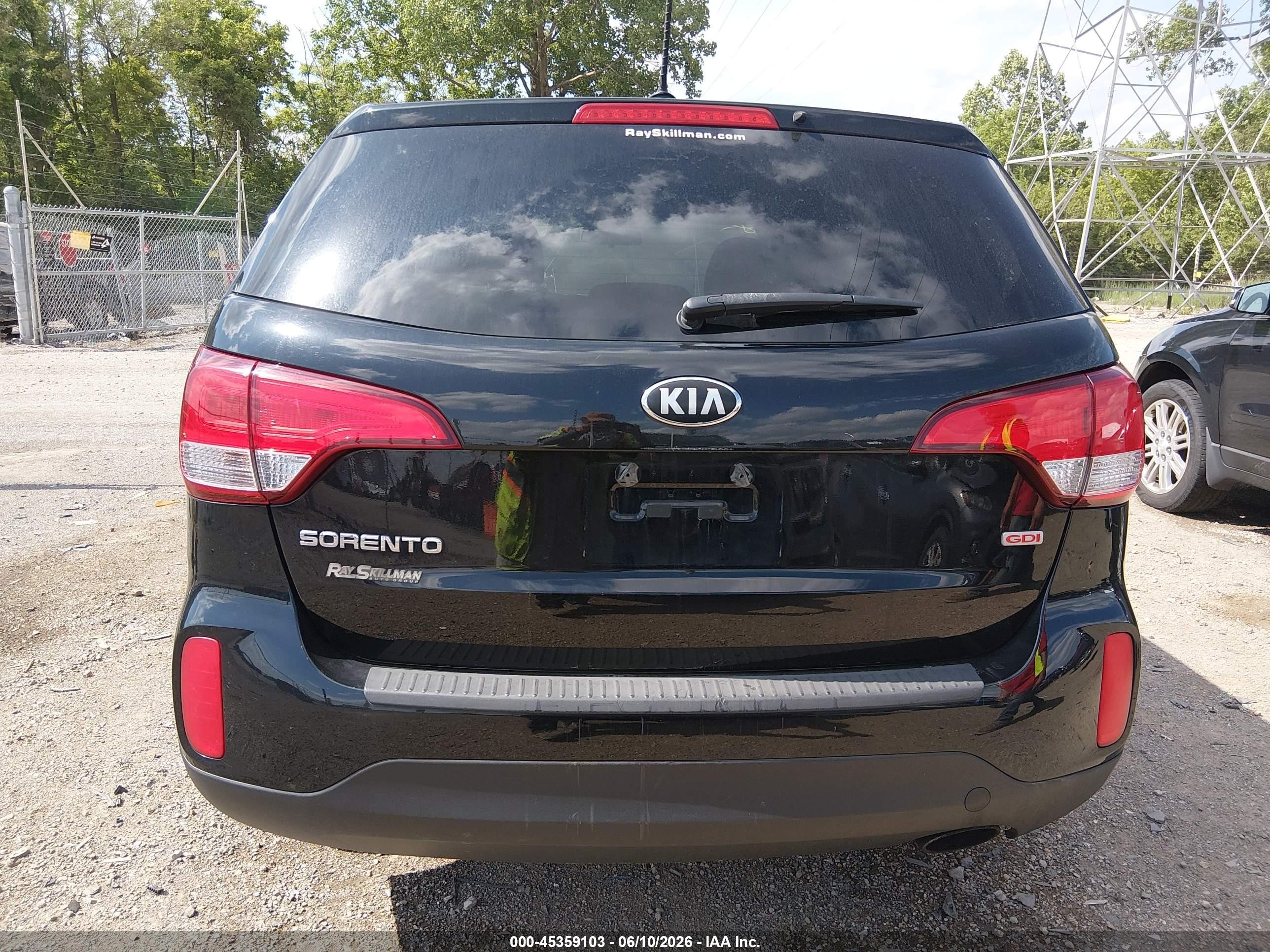 2014 Kia Sorento Lx Black vin: 5XYKT3A6XEG469182