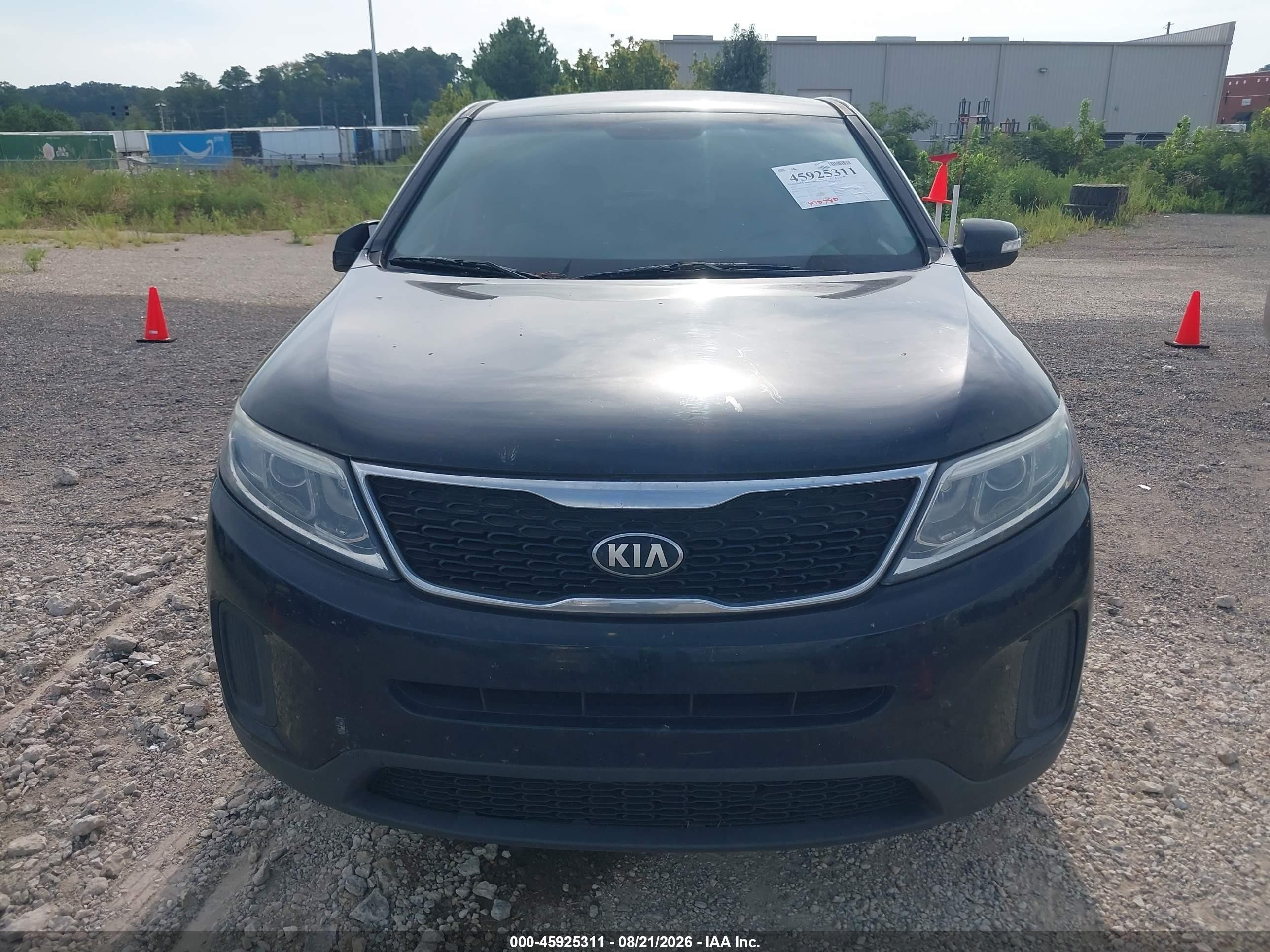 2014 Kia Sorento Lx Black vin: 5XYKT3A6XEG472387