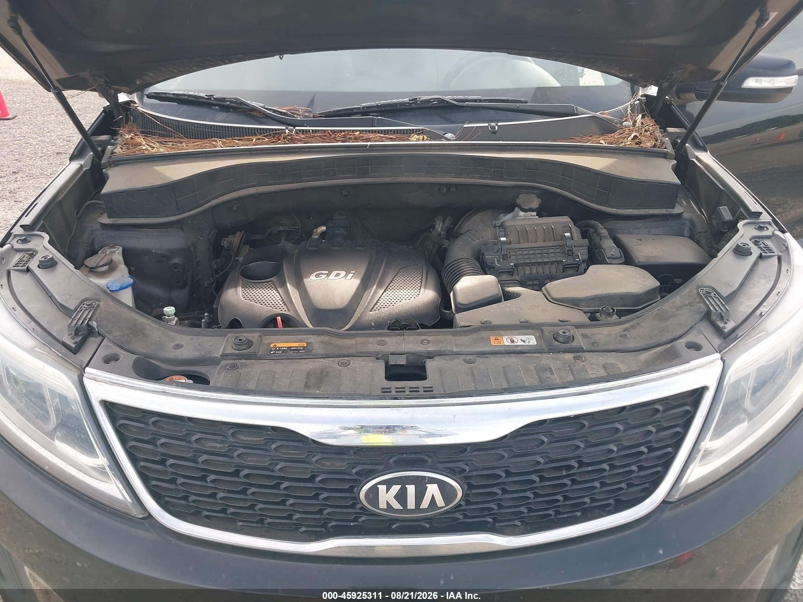 2014 Kia Sorento Lx Black vin: 5XYKT3A6XEG472387