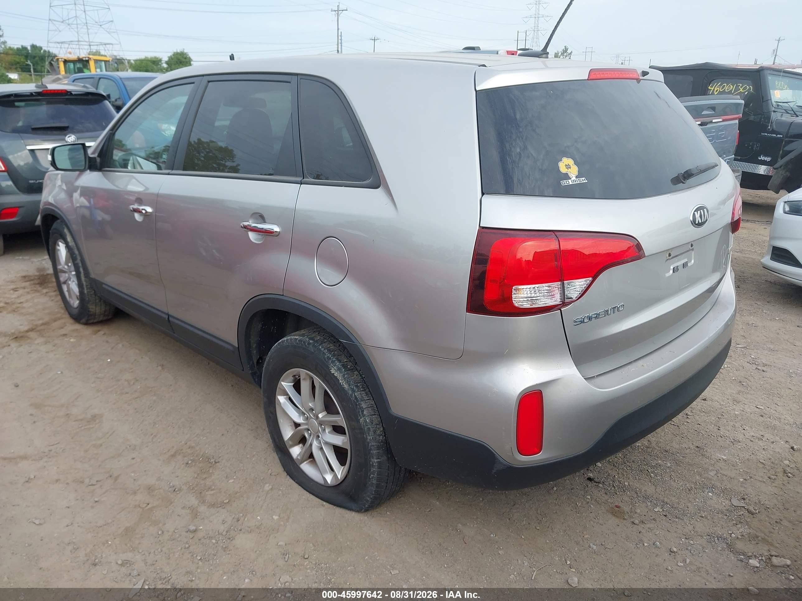2014 Kia Sorento Lx Tan vin: 5XYKT3A6XEG486385