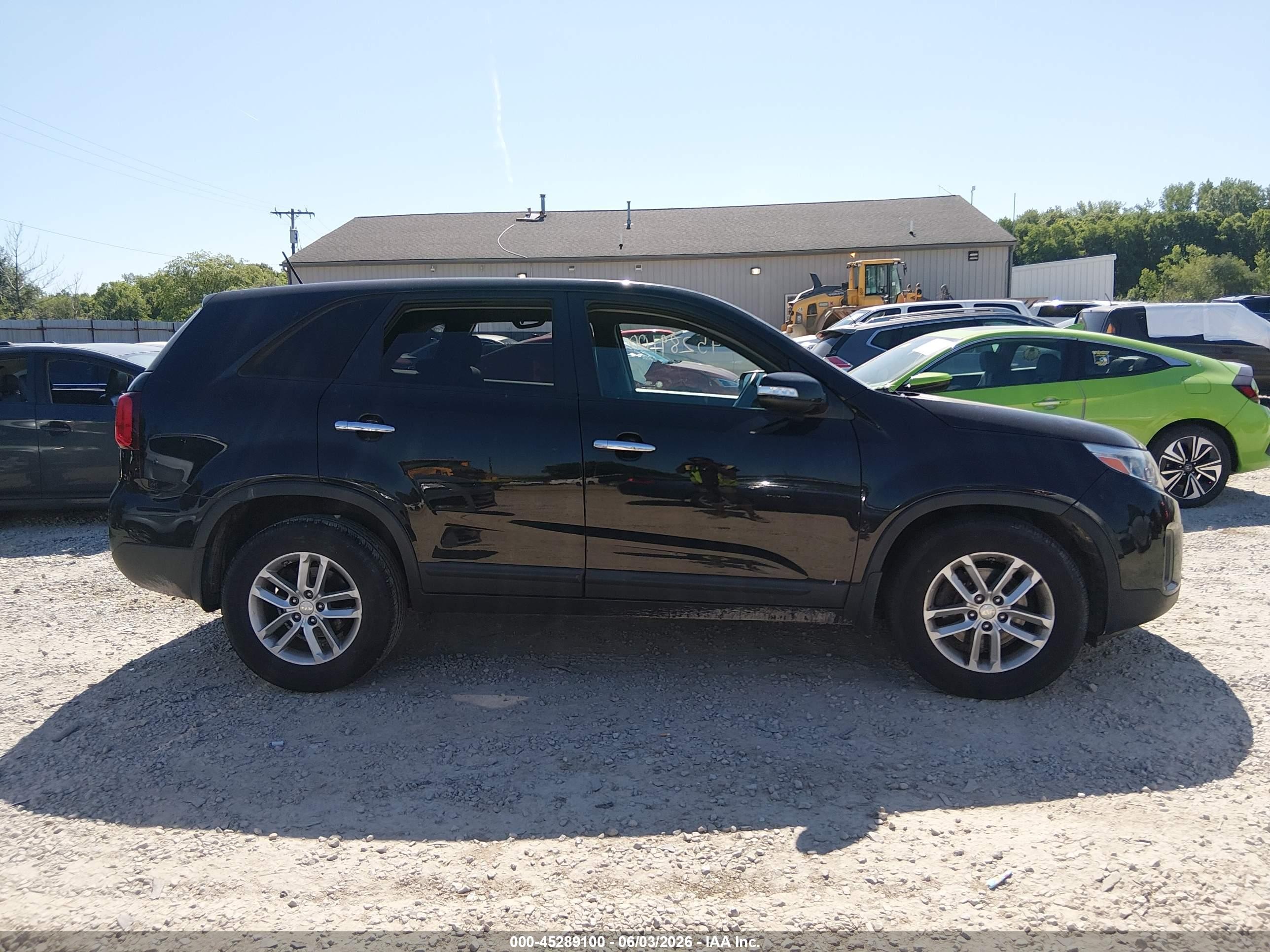 2014 Kia Sorento Lx Black vin: 5XYKT3A6XEG508367