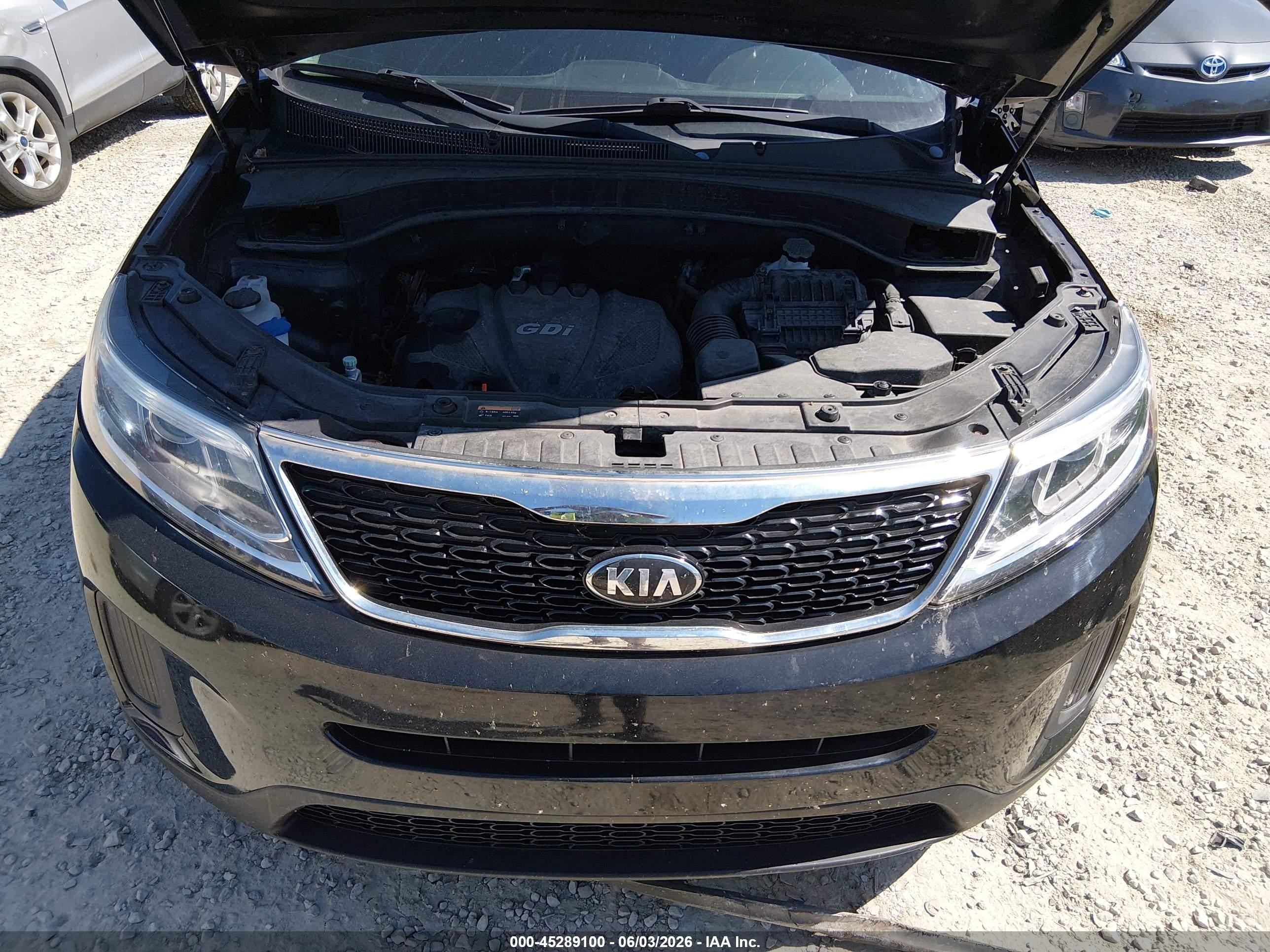 2014 Kia Sorento Lx Black vin: 5XYKT3A6XEG508367