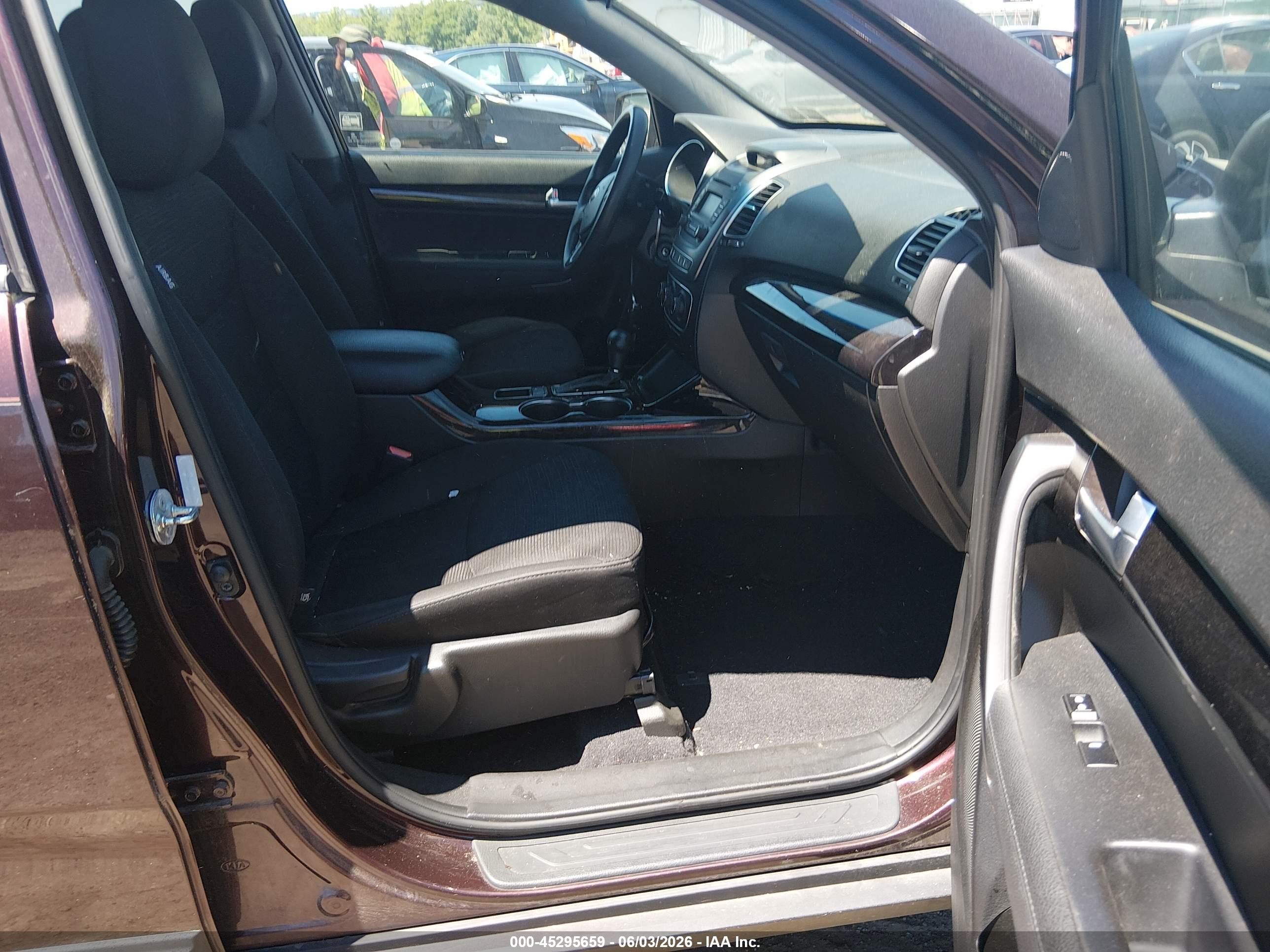 2014 Kia Sorento Lx Burgundy vin: 5XYKT3A6XEG523550